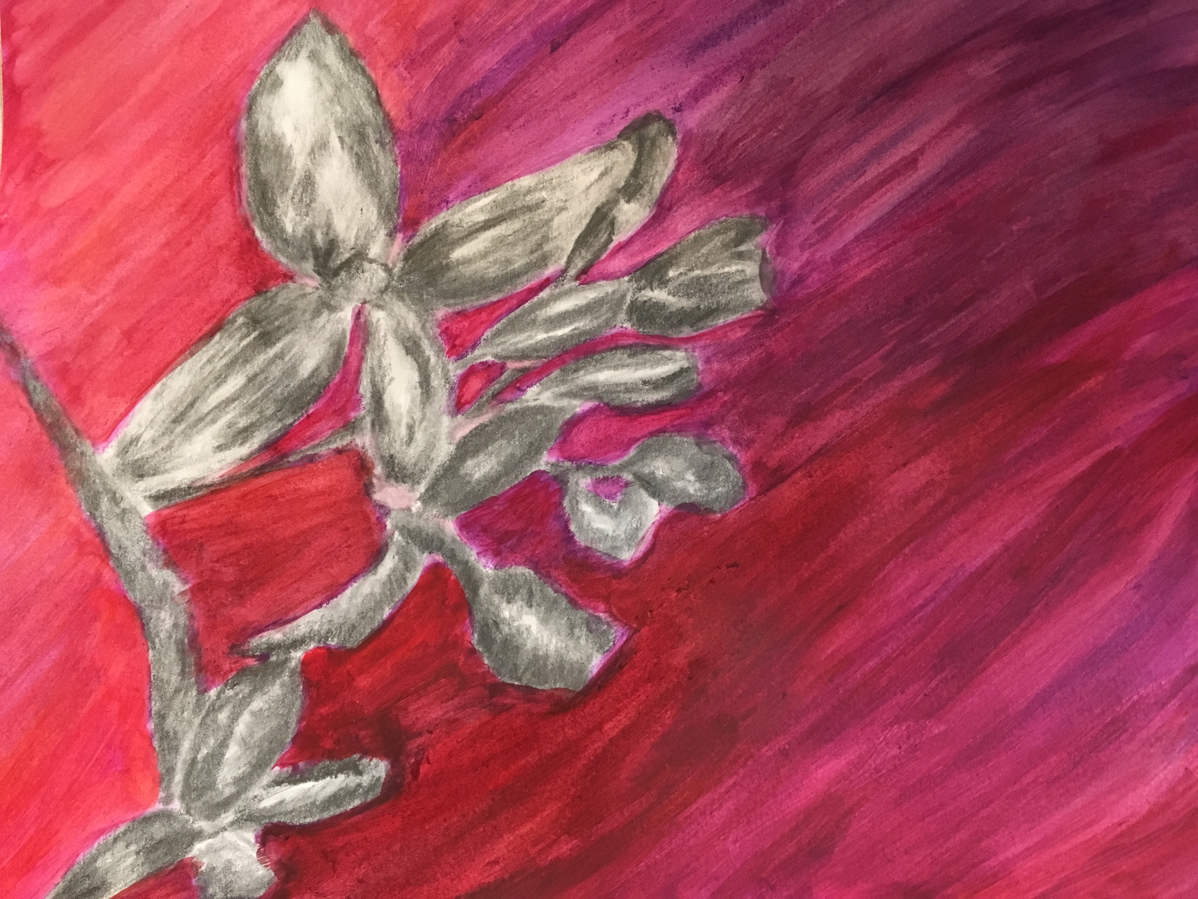 Lilacs  Mixed Media on Paper