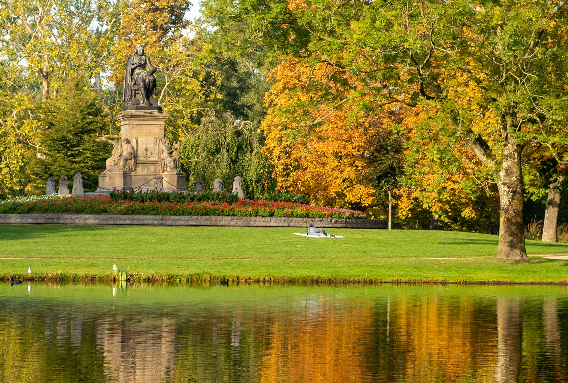A small portion of Vondel Park, Amsterdam, Netherlands