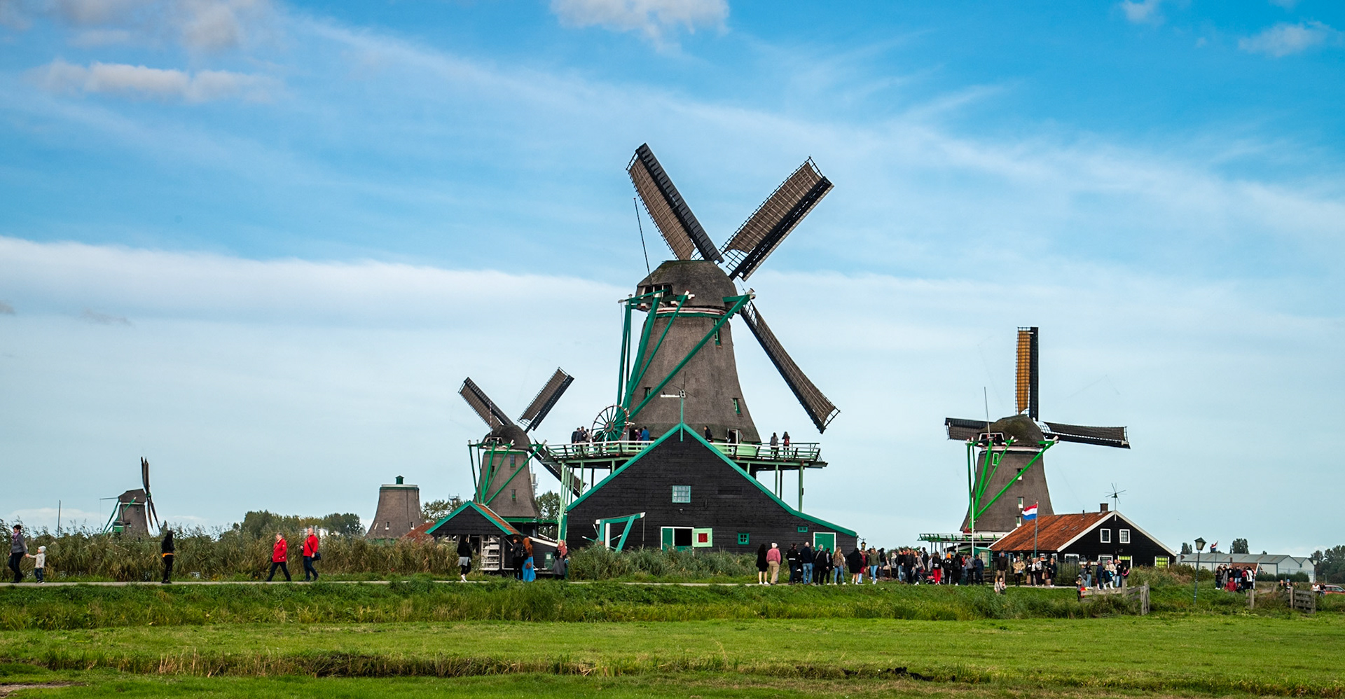 Windmills in Zaanse Schans, Netherlands
