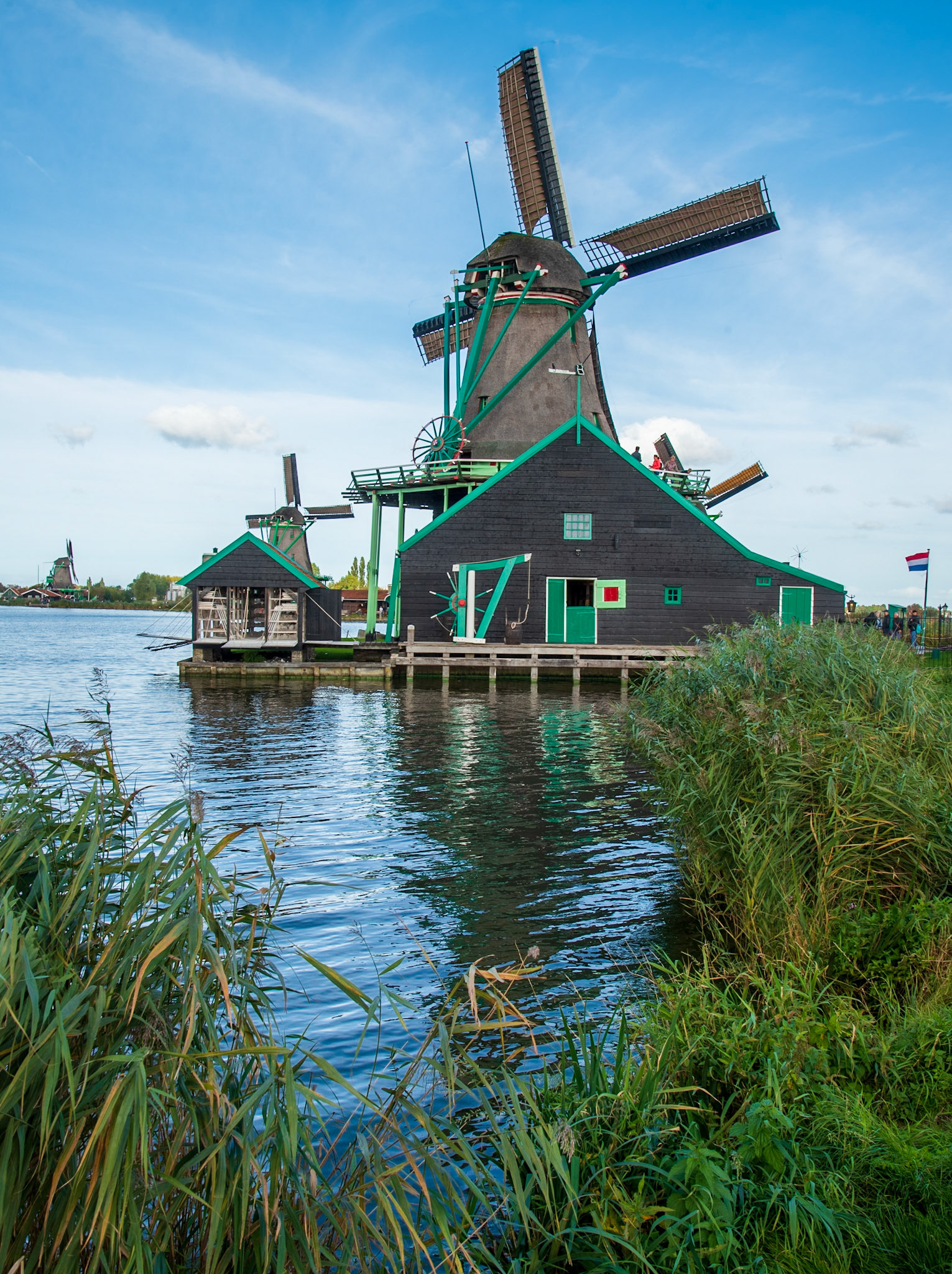 Windmills in Zaanse Schans, Netherlands