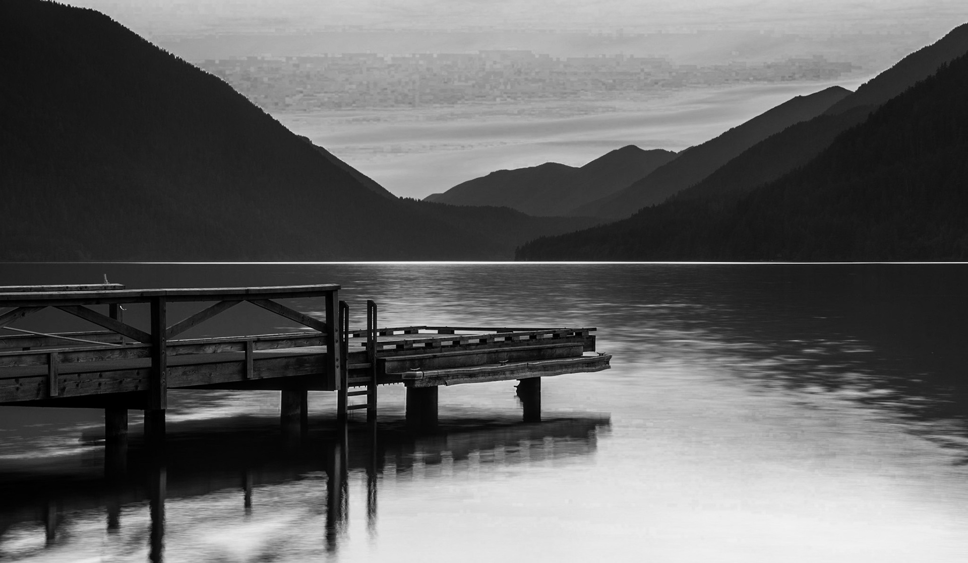 Sunset at Lake Crescent, Olympic National Park, Washington, USA