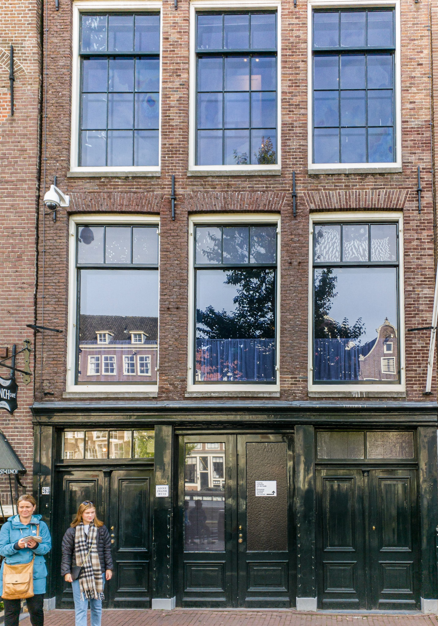 Exterior of the Anne Frank house, Amsterdam, Netherlands