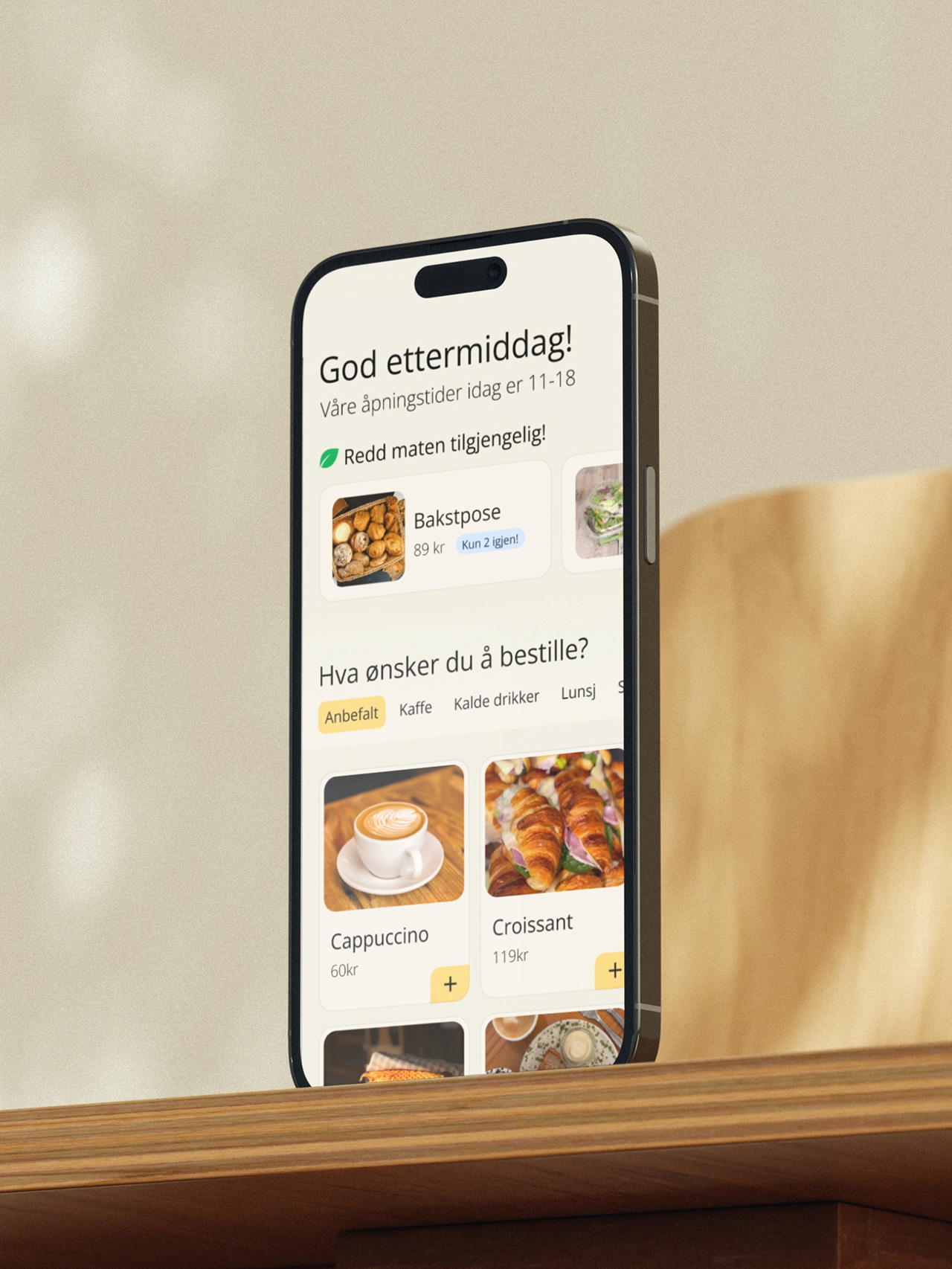 Norvald og Tjønnås café app
