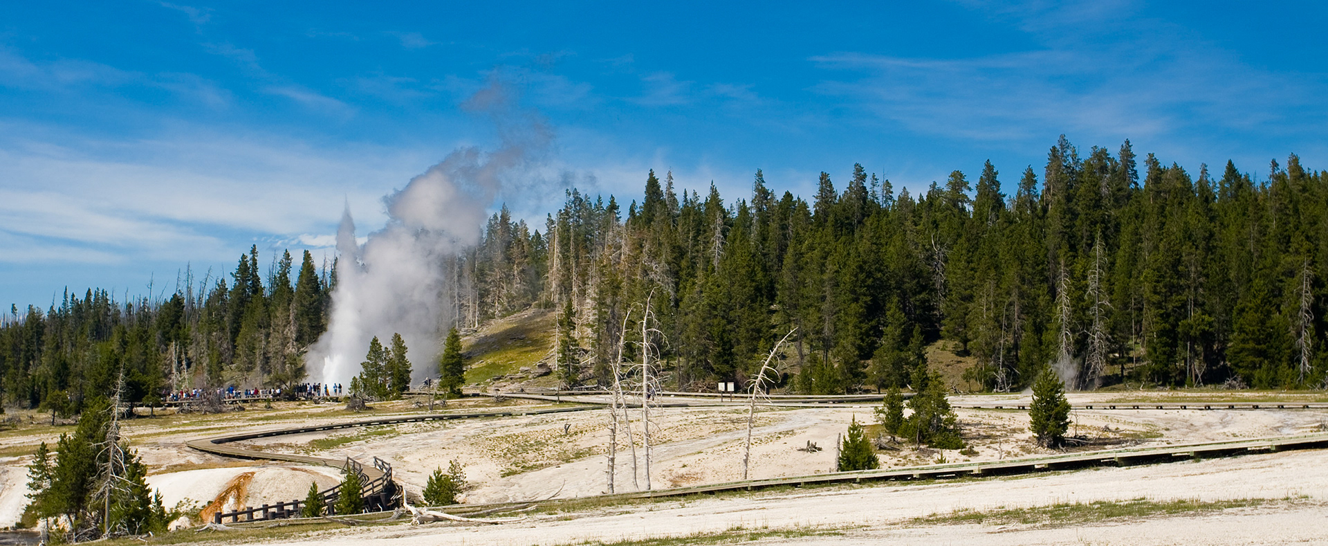 Grand Geyser as seen from Castle Geyser.