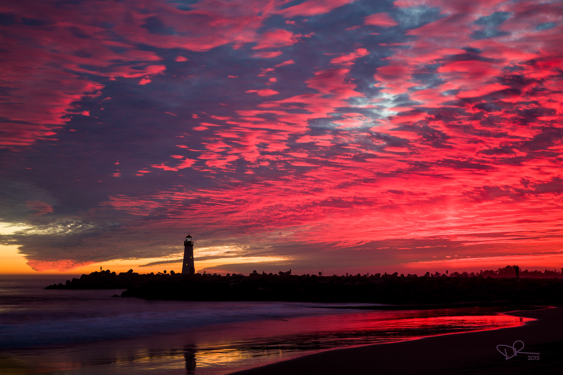 Walton Lighthouse Sunset