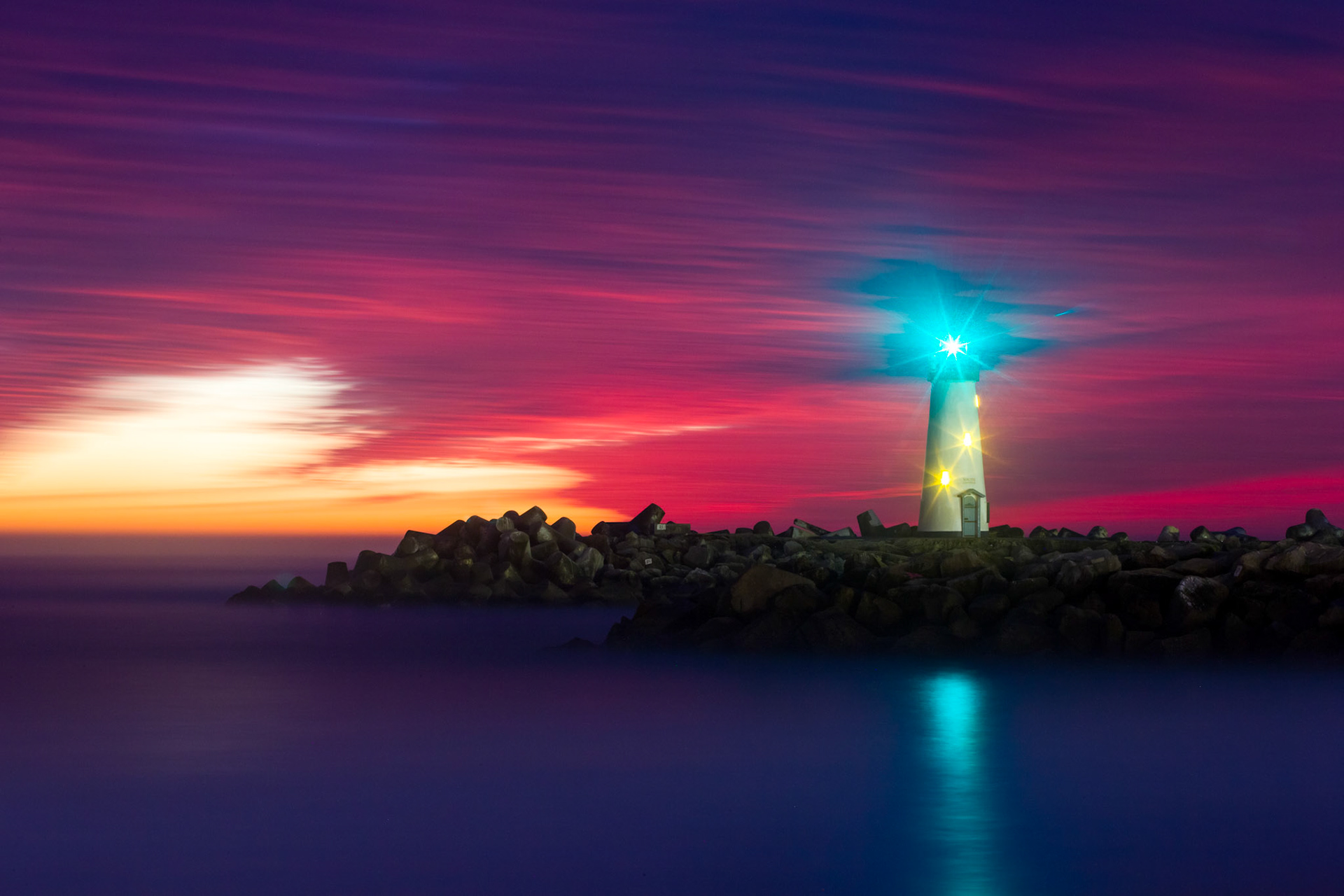 Walton Lighthouse Sunset 2
