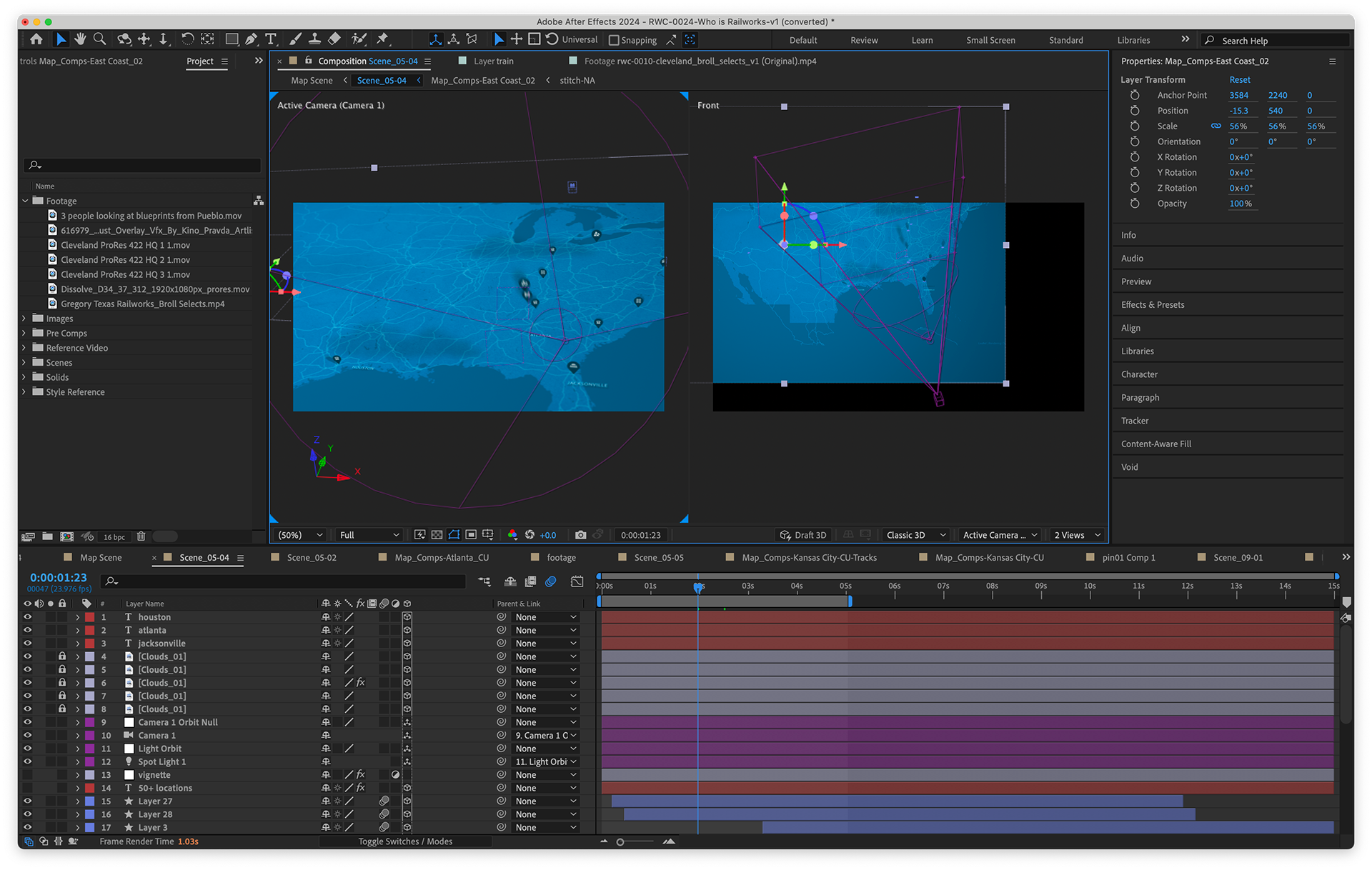 2 view of how the map was converted into a 2.5D map