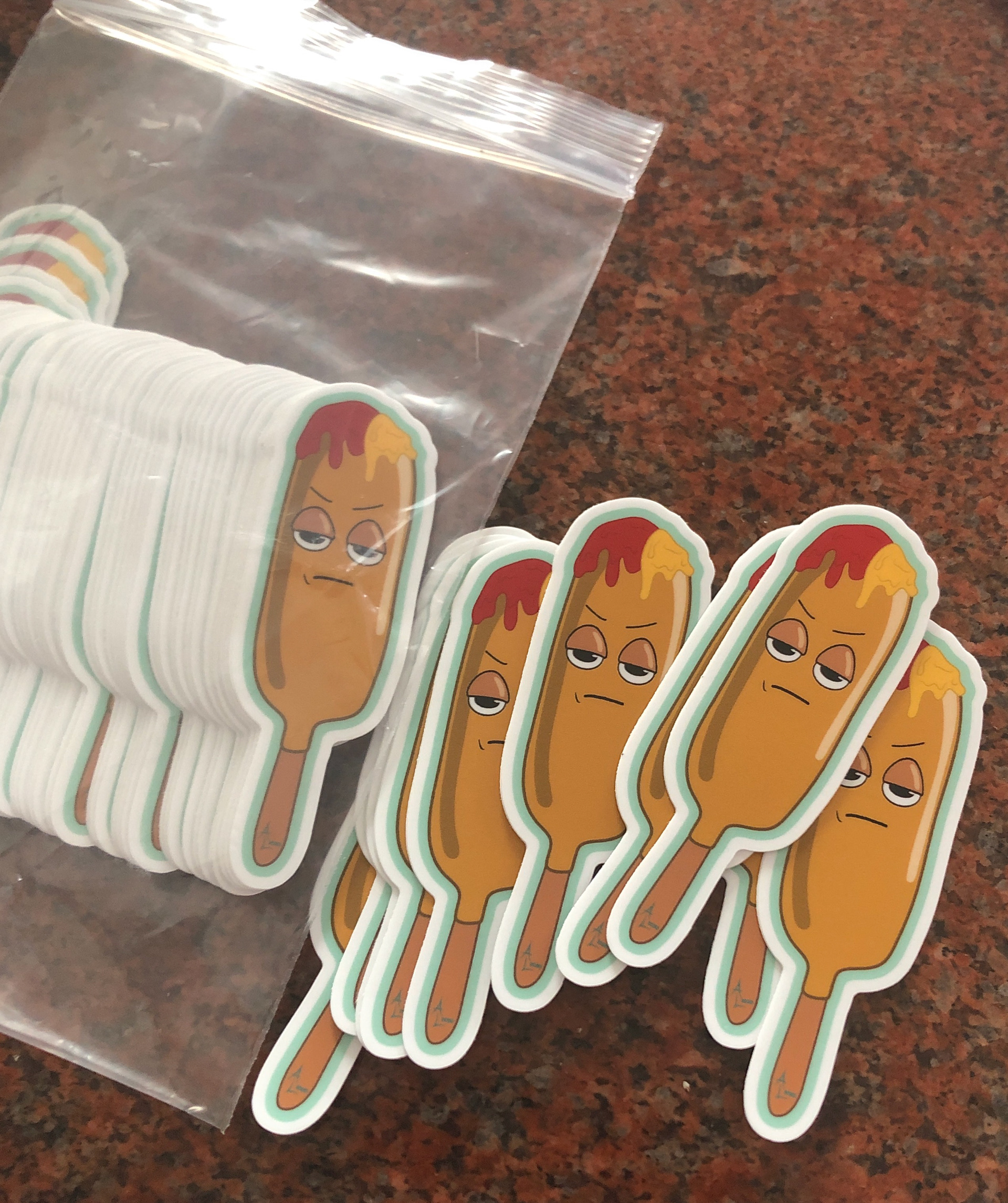 "Corn Dog" Sticker $2.00 + Shipping