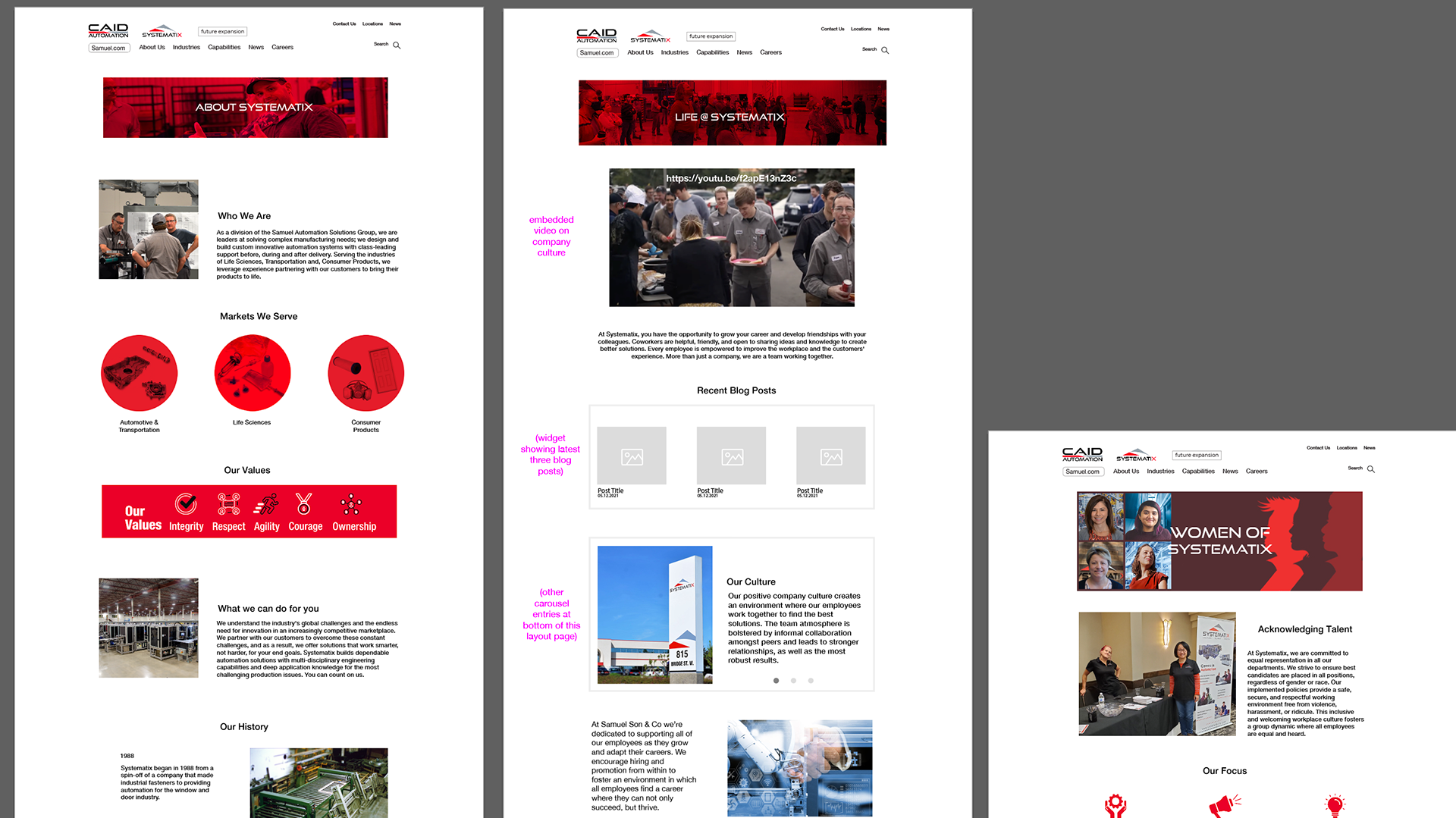 Populating Wireframes