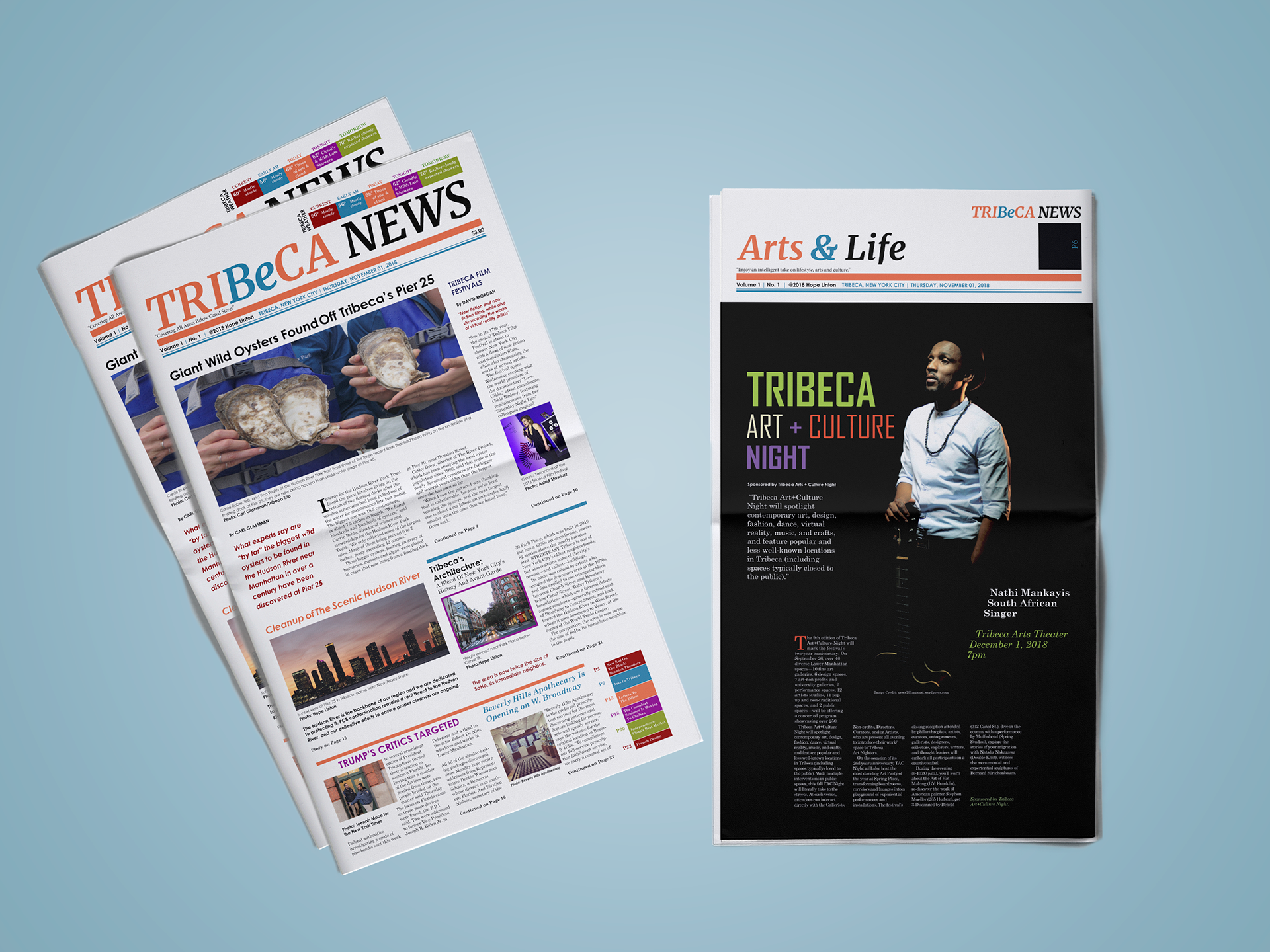 Front Page and Feature Story