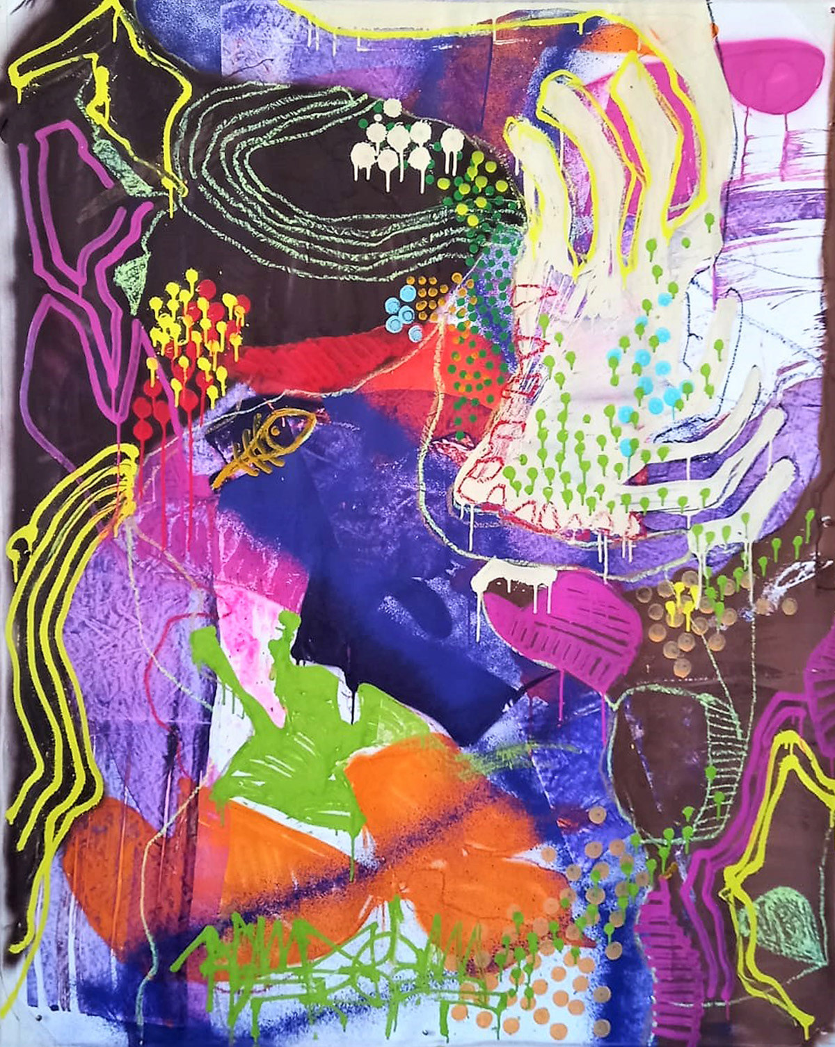 LA FORCE, trace d'improvisation Paintmapping