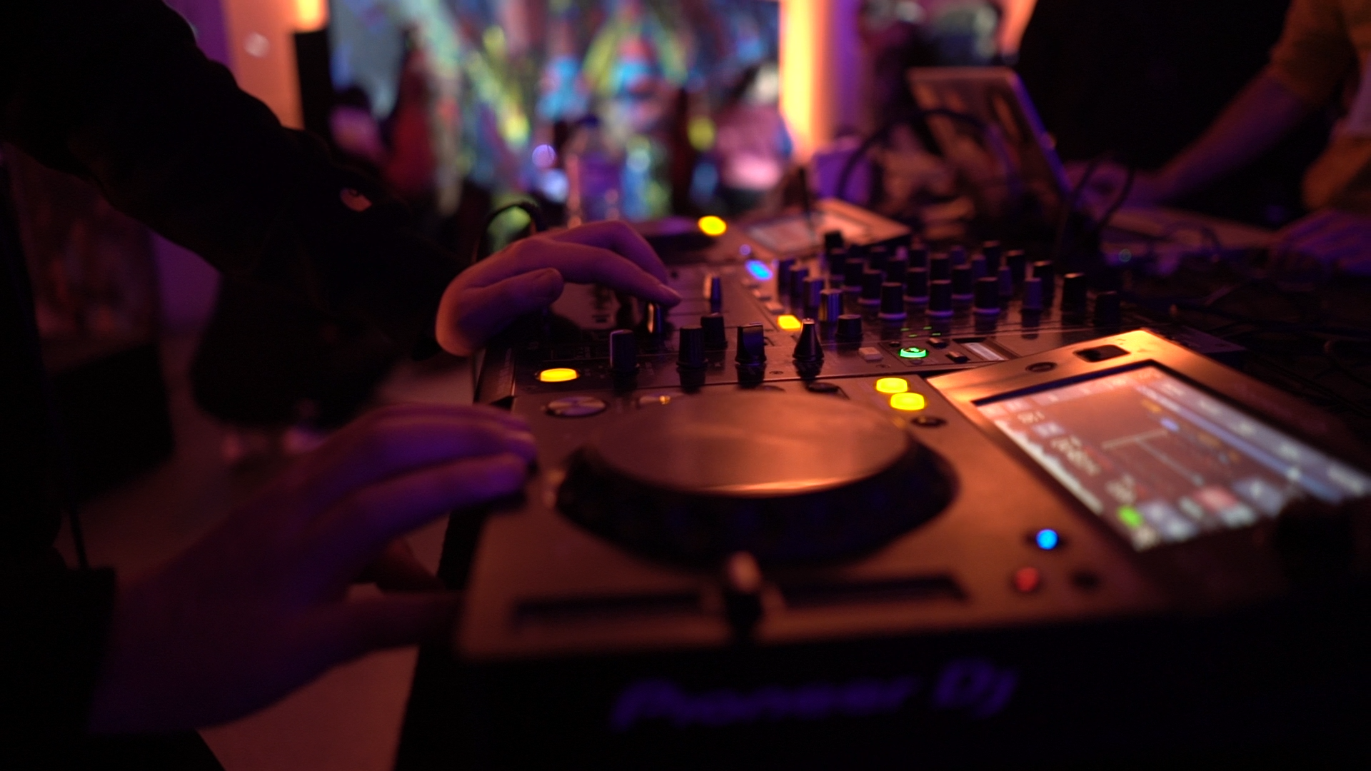 DJ Pierre on the machines