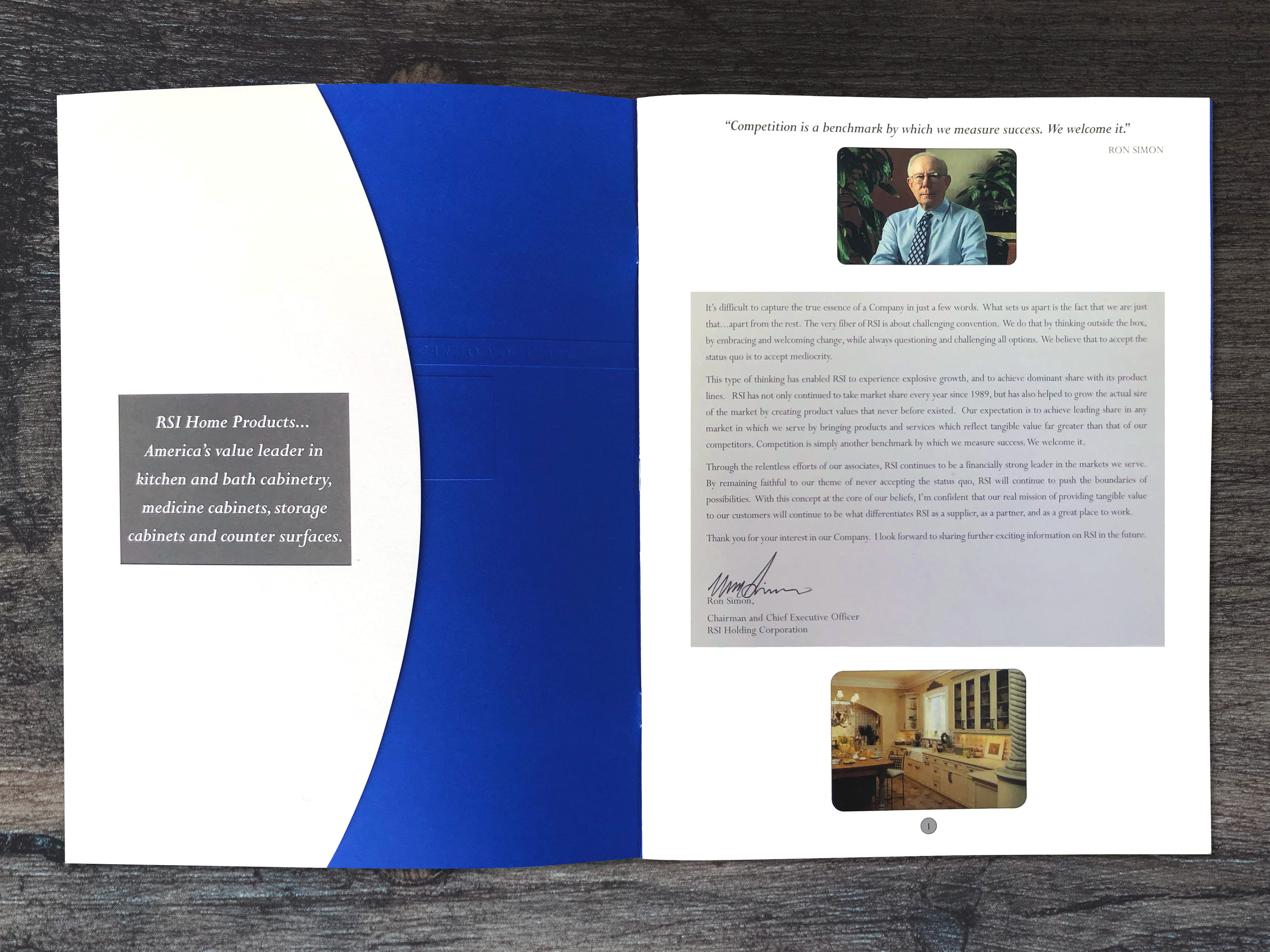 Corporate profile brochure: intro spread