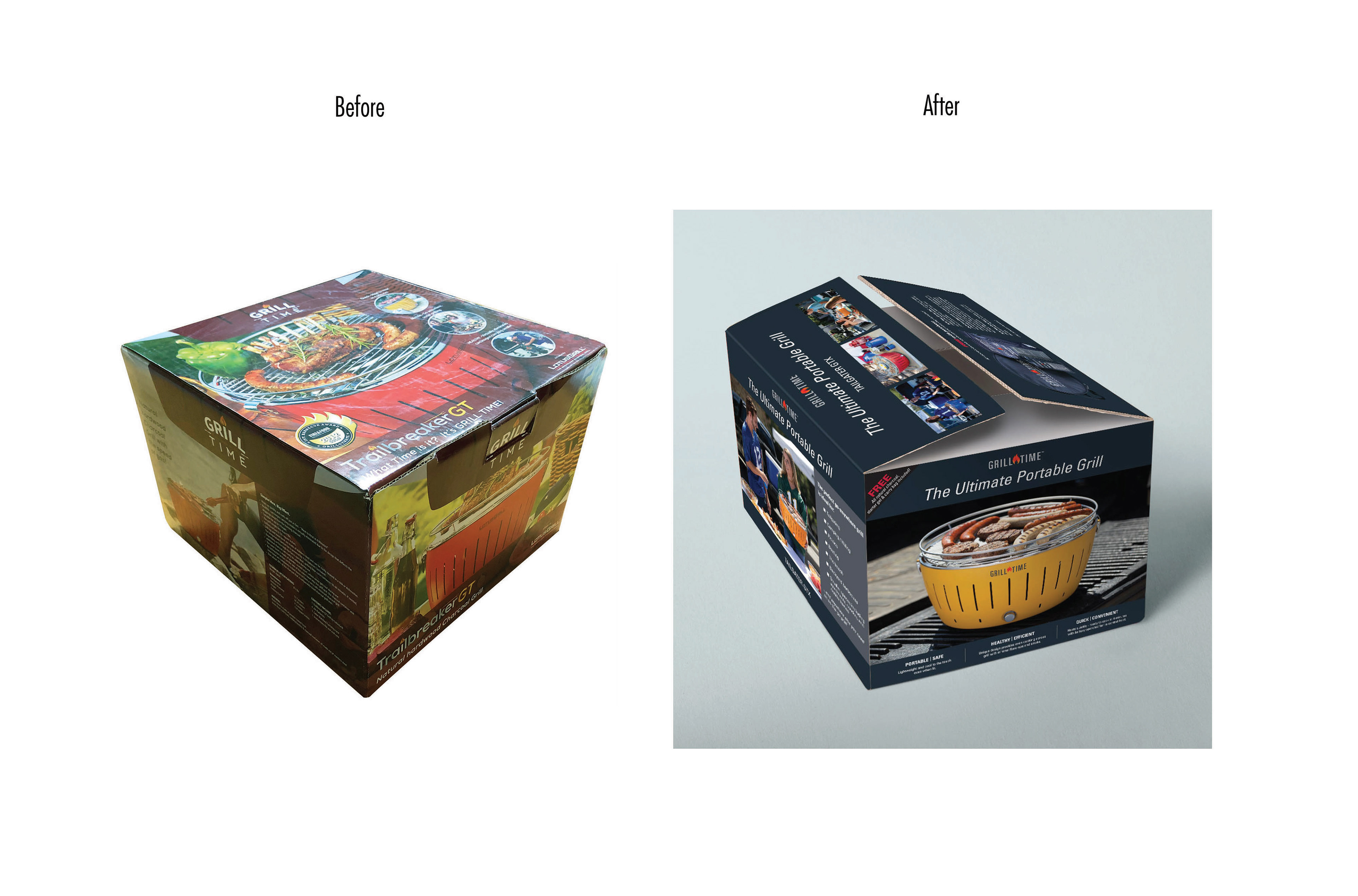 package design: before and after