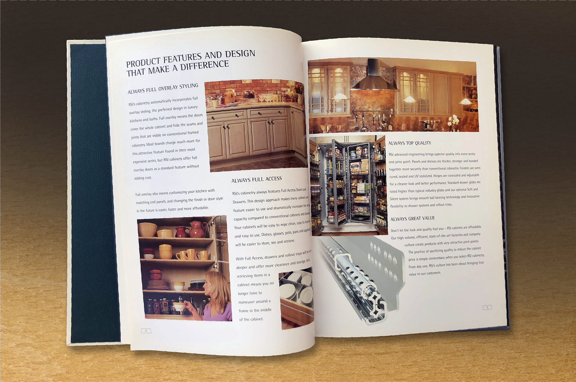 Coffee table book: cabinet accessories spread