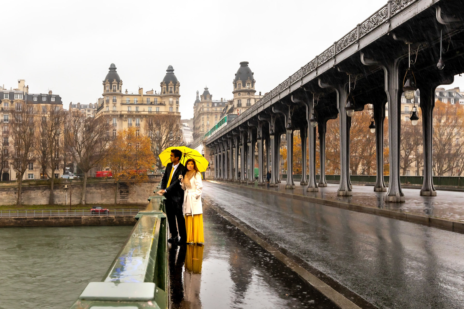 Photographer in The City of Lights - Bir-Hakeim, Eiffel Tower, Paris, France.