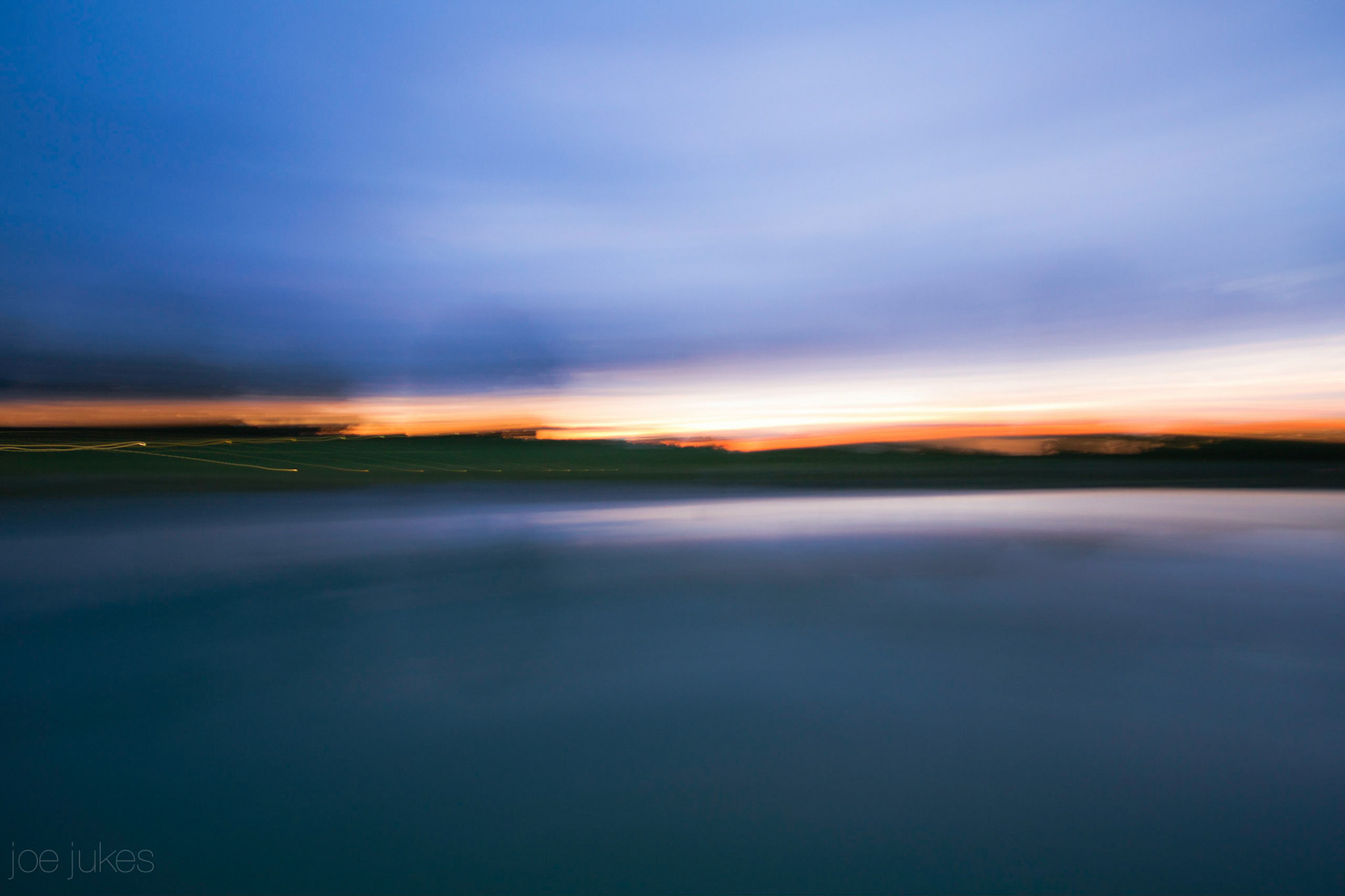 Sunset. Blurred. (Burgundy, France)