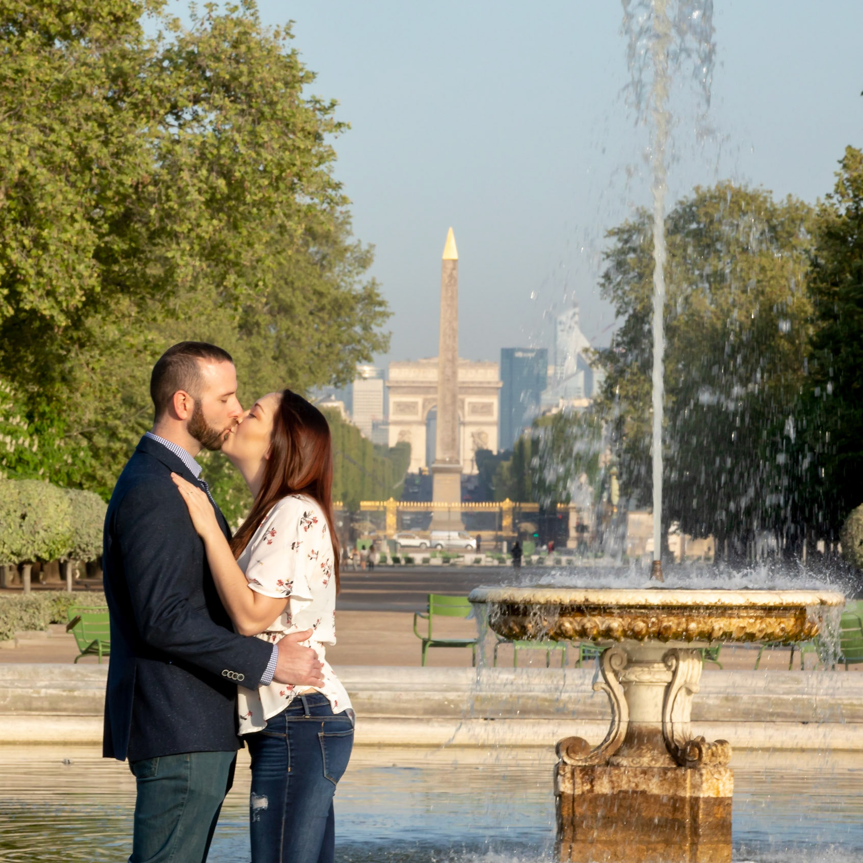 Kiss me quick- The Axe Historique, Voie Triomphale, Paris, France