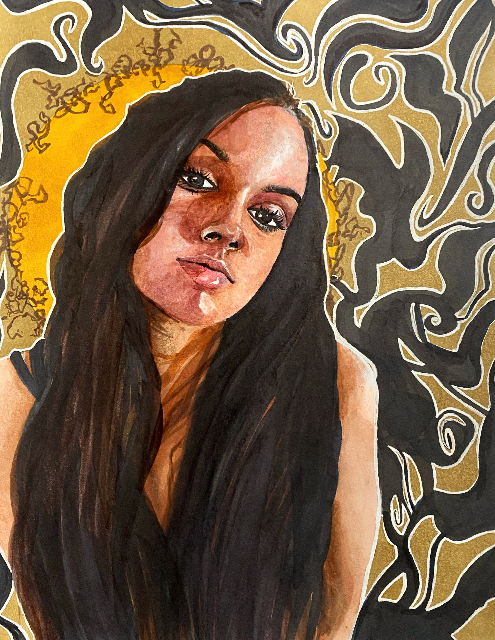 2021, Marissa, 6"x8", Marker