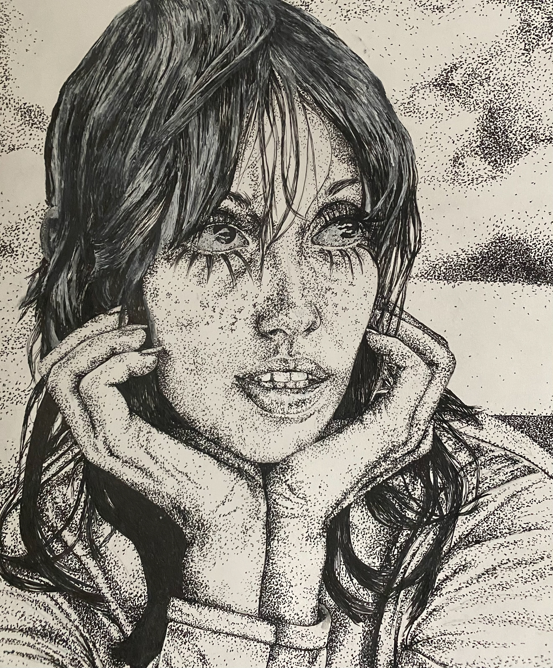 2025, Shelley, 8"x11", Pen & Ink
