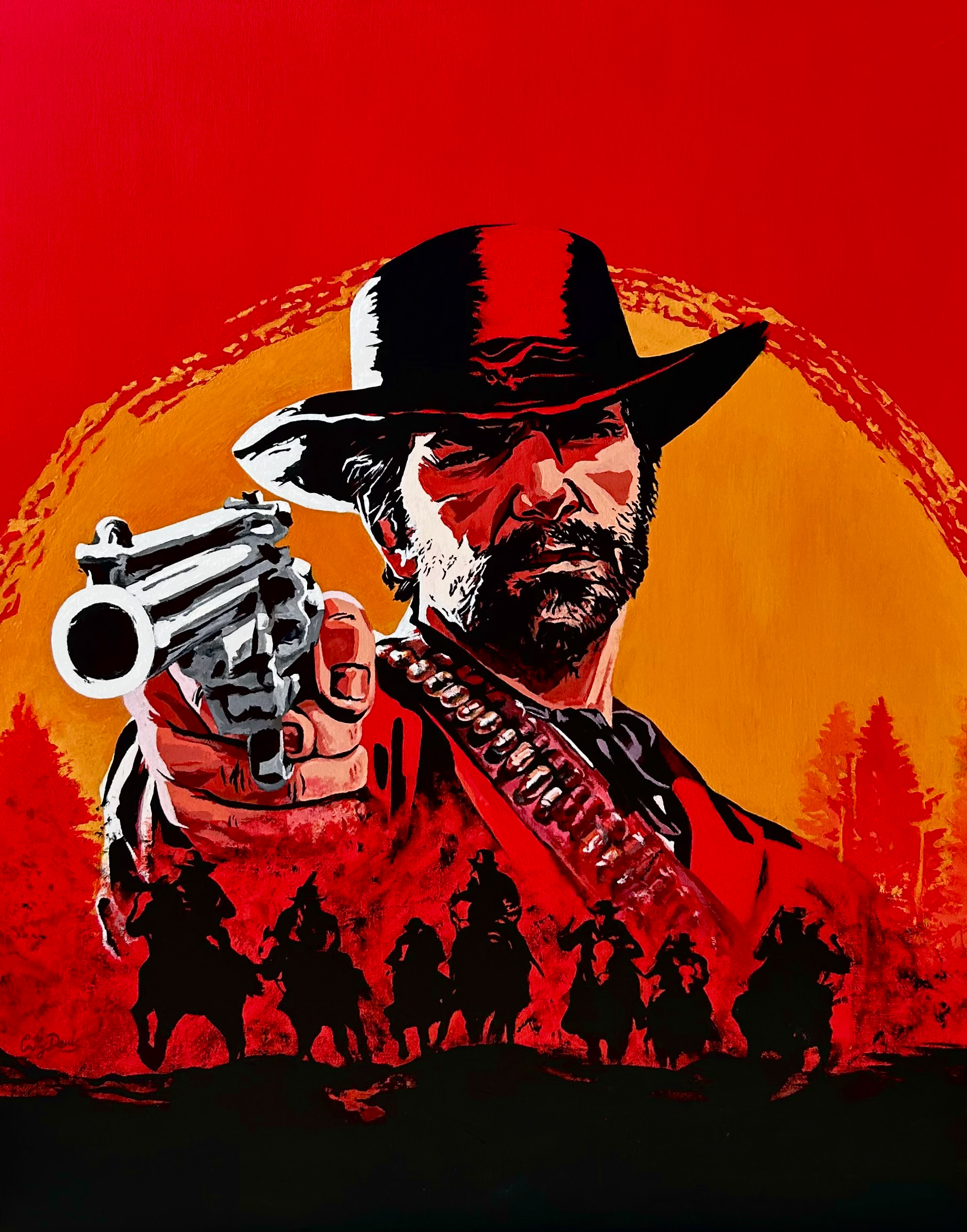June 2026, Arthur (Copy Of RDR Art), 22"x28"in, Acrylic On Canvas