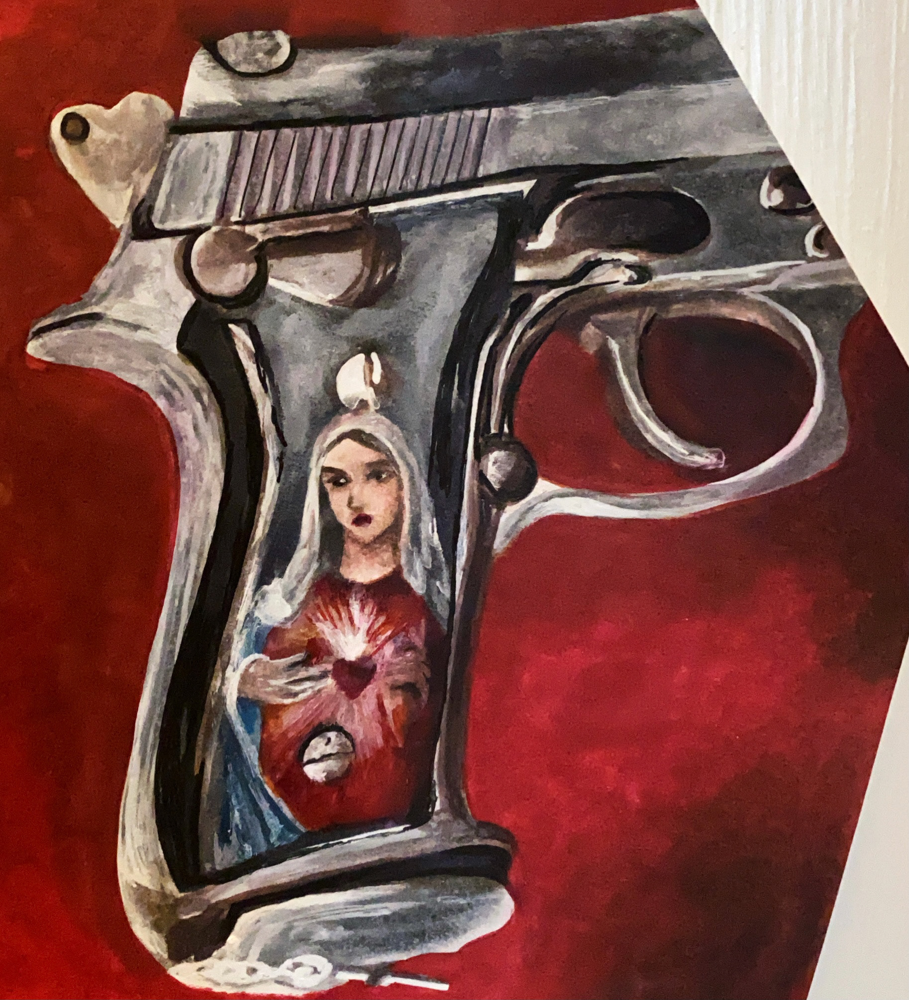2021, Tybalt's Rapier 9mm, 4"x6", Marker