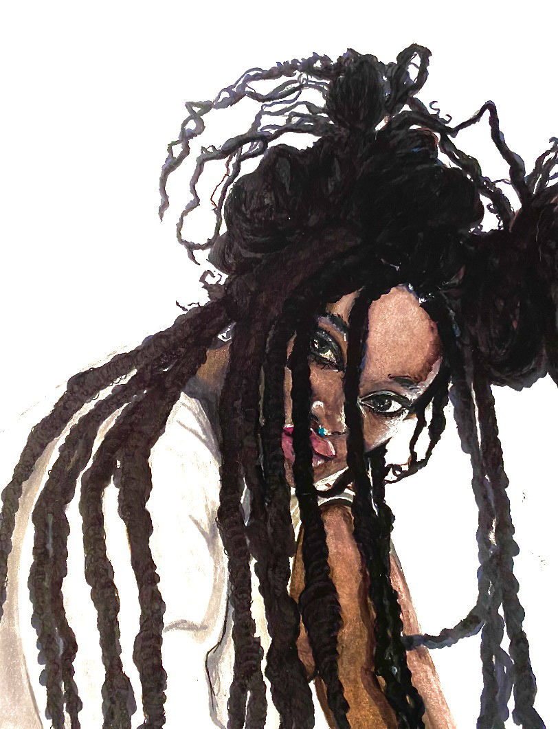 2020, Willow, 6"x8", Marker