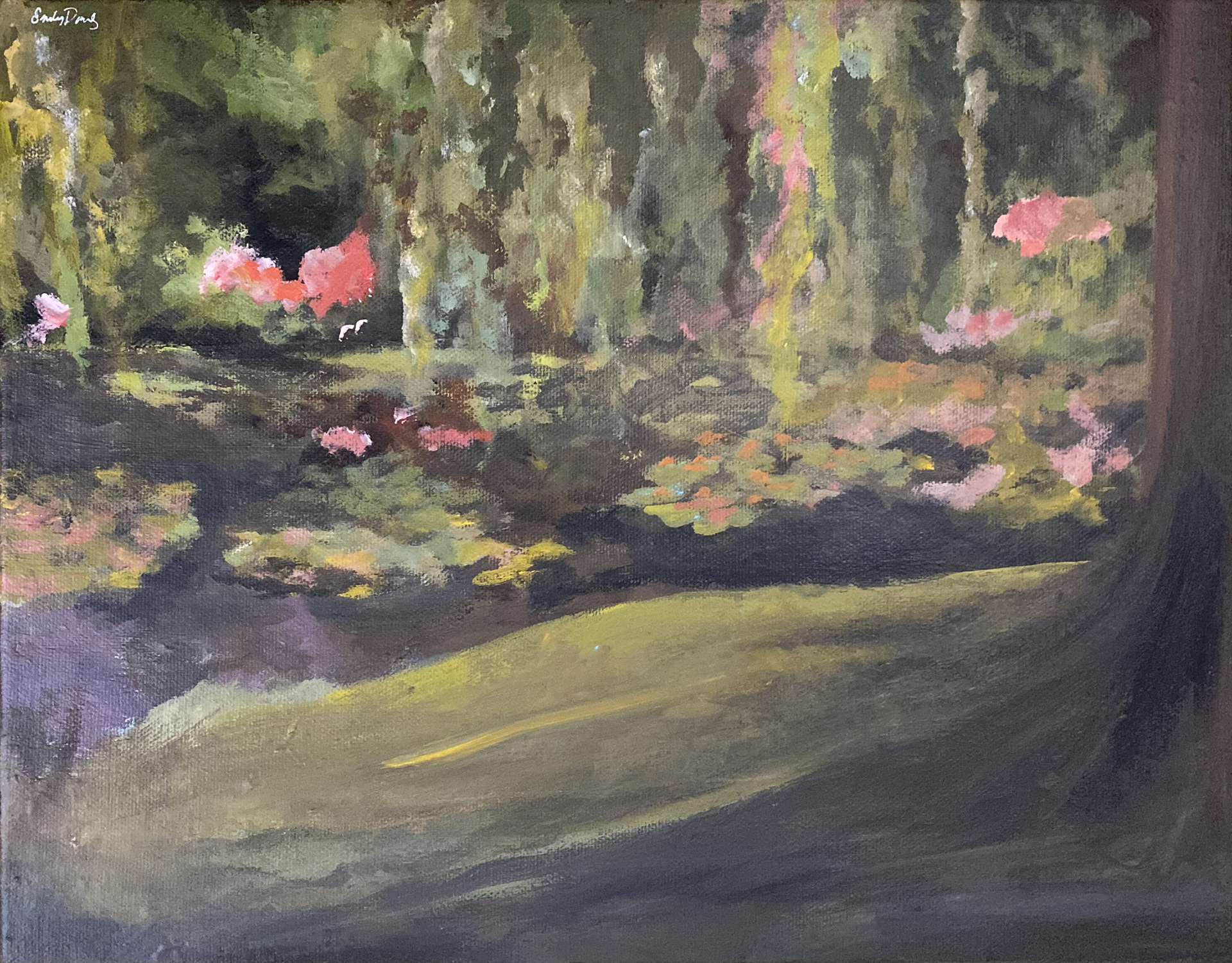 2021, For Mimi, 9"x12", Acrylic Paint