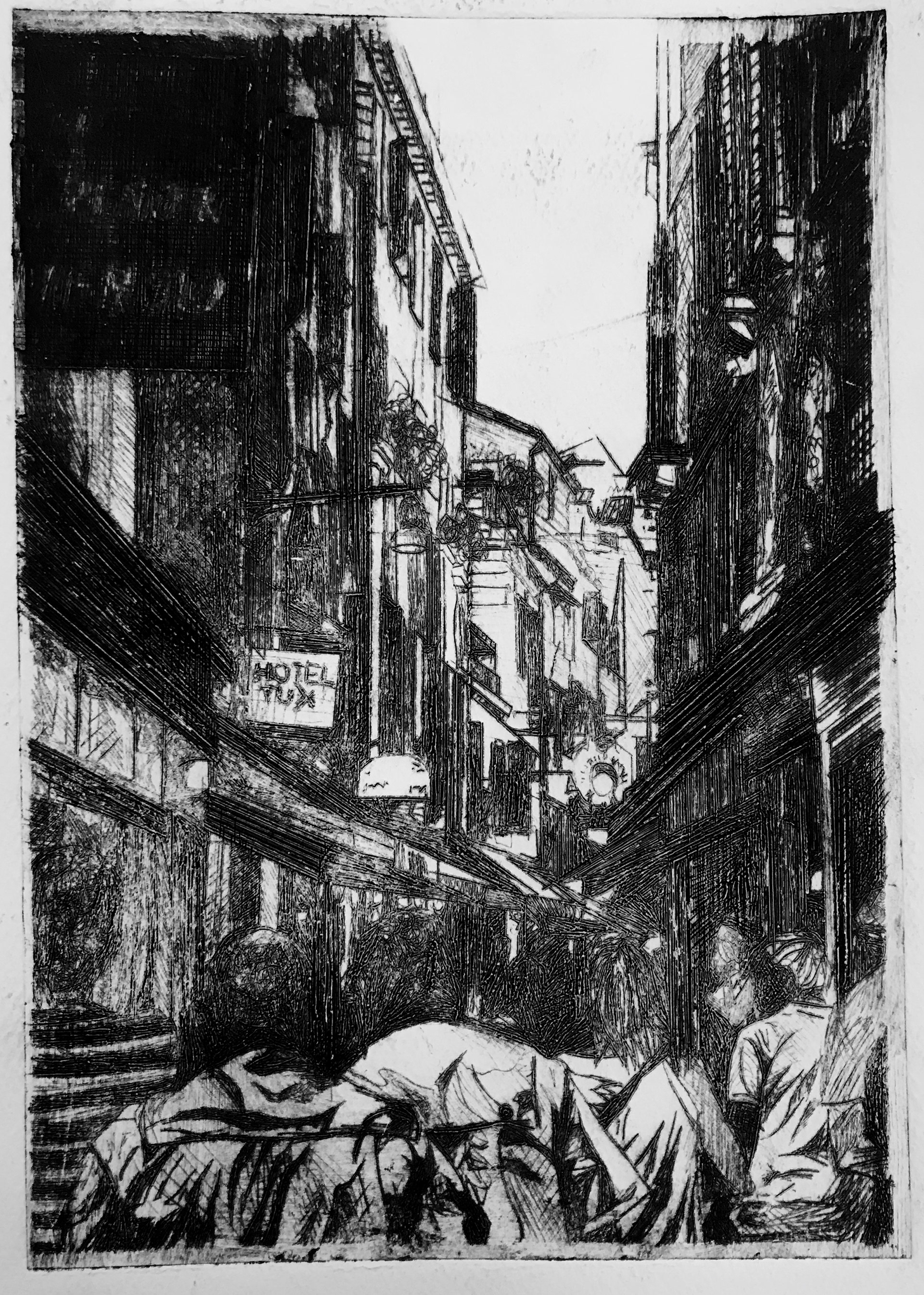 2019, Etched Print, 6"x8", Printmaking