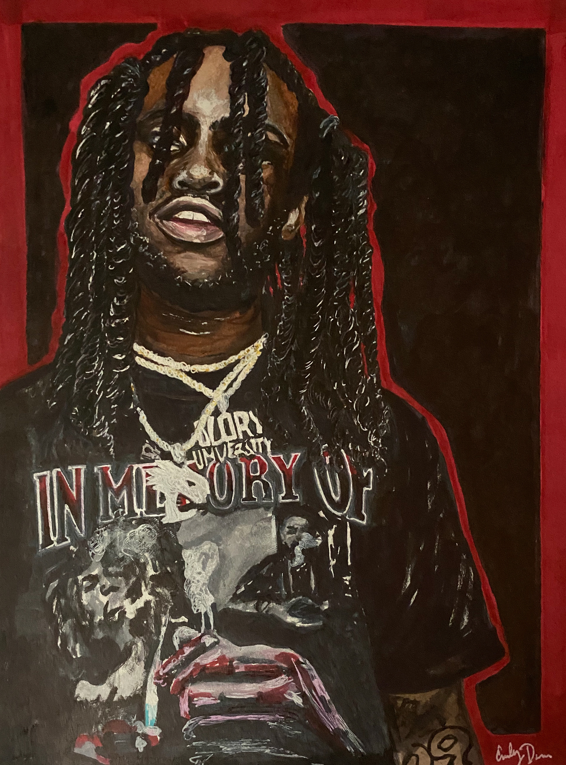 2020, Chief Keef, 6"x8", Marker