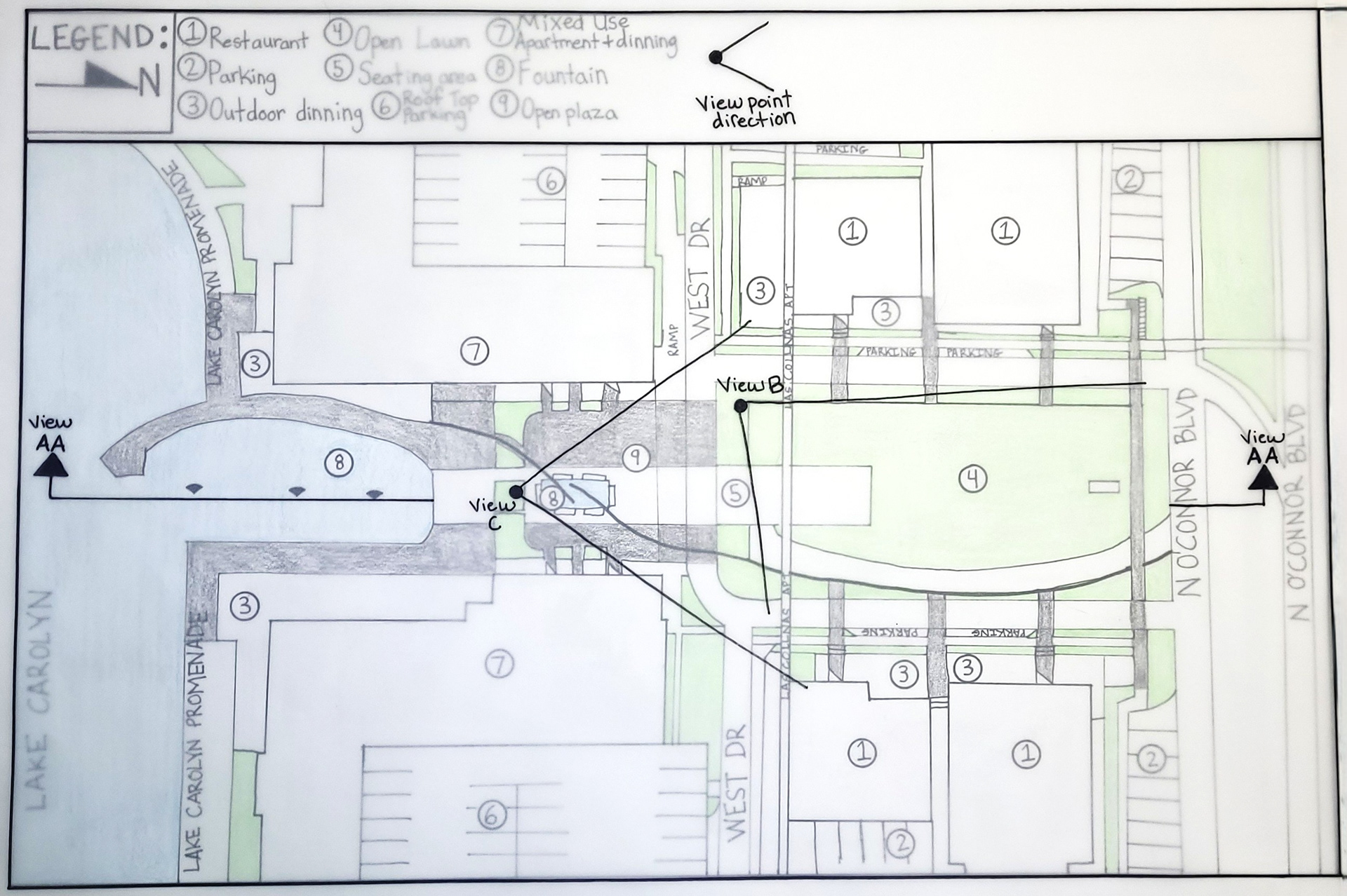 Views for Las Colinas Urban Center (using overlay method)