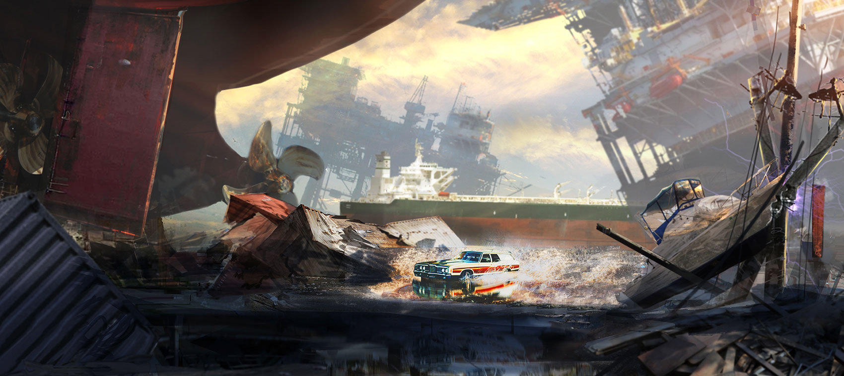 Independence Day Resurgence: Escaping flood