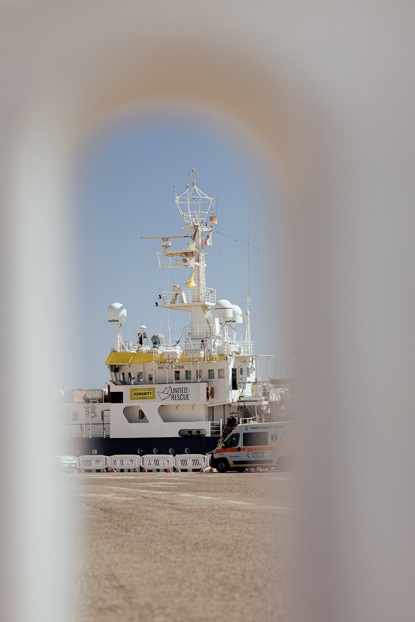 Disembarkation SOS Humanity 1 in Ancona Italy
