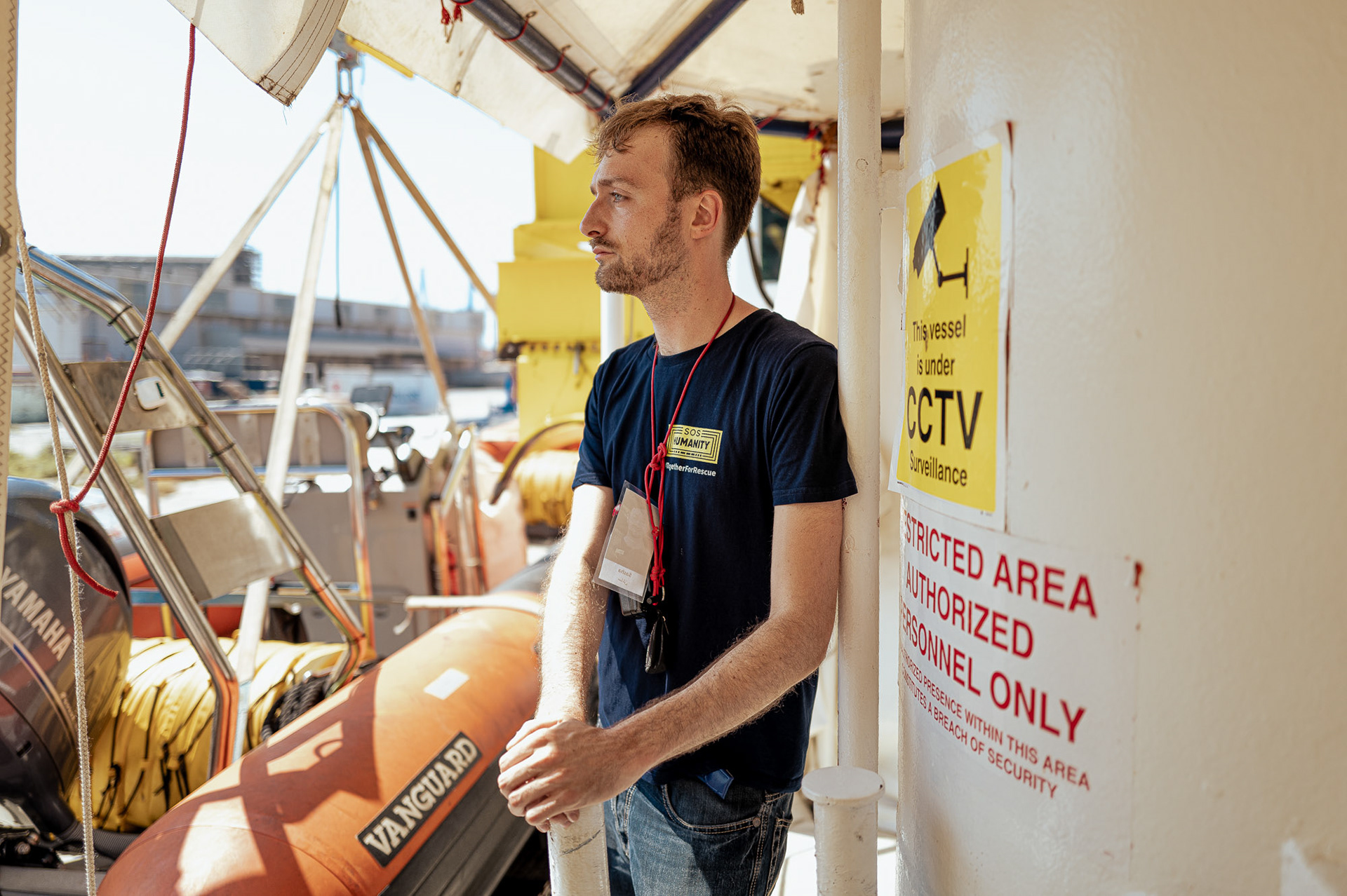 Disembarkation SOS Humanity 1 in Ancona Italy