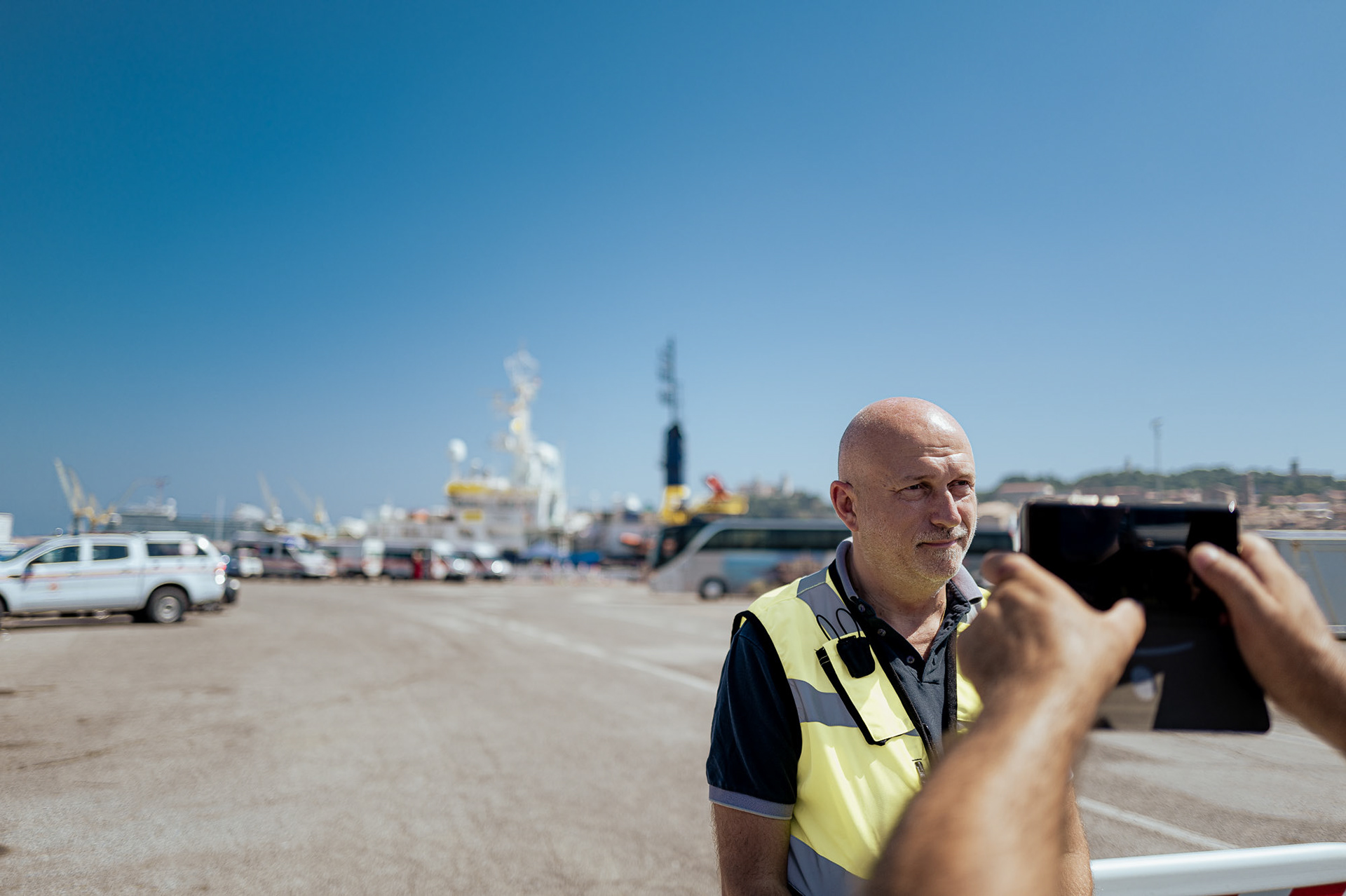 Disembarkation SOS Humanity 1 in Ancona Italy