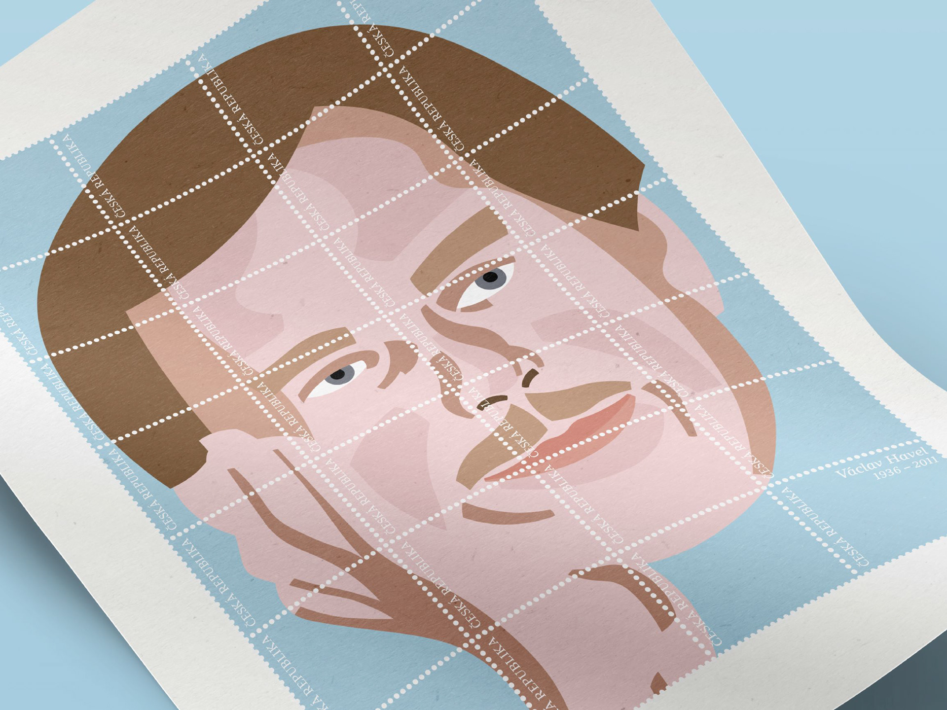 postage stamp, havel, známka