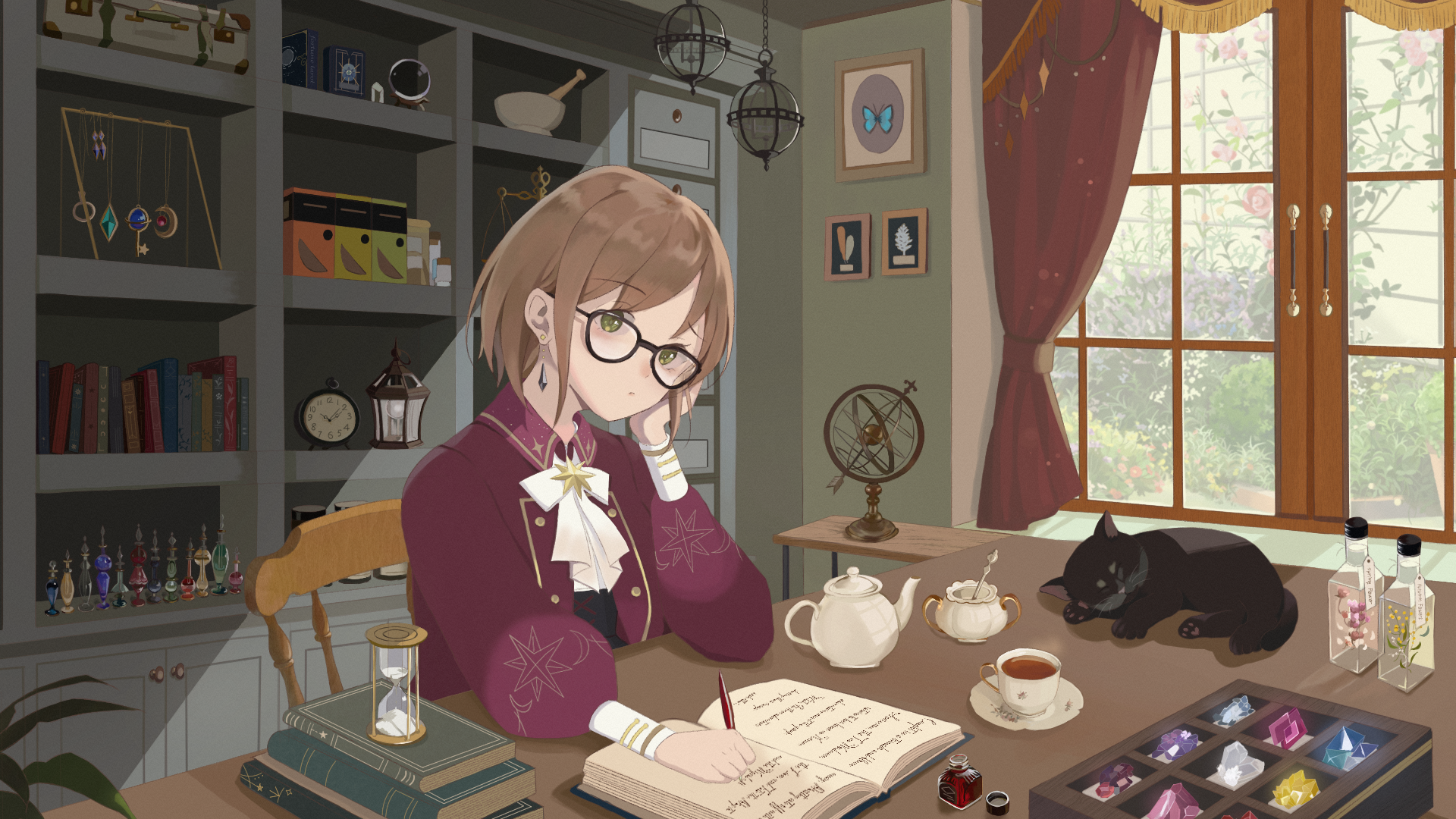 創作キャラクター デスクトップイラスト(個人ご依頼)