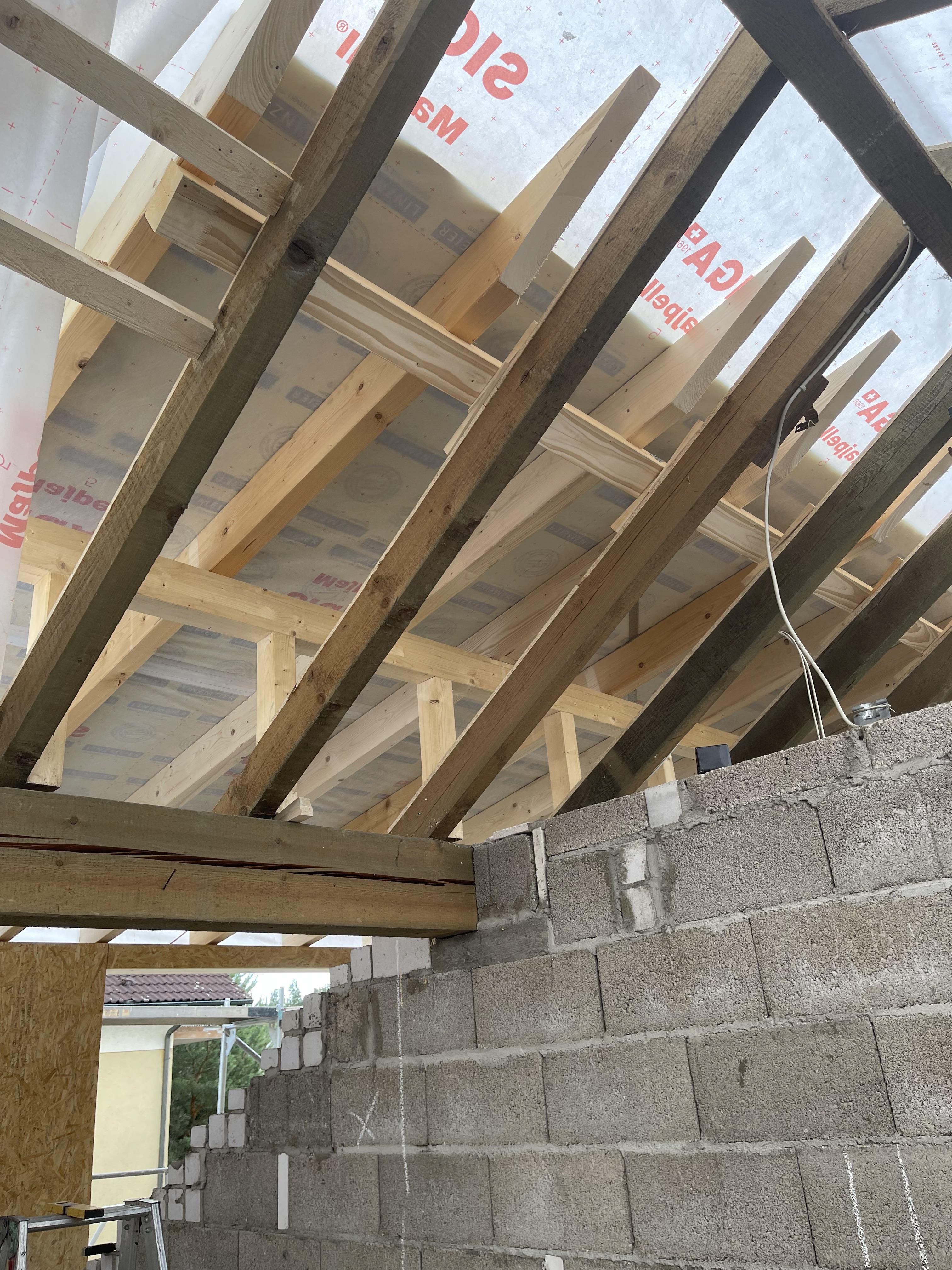 neue Gaube wird aufgesattelt