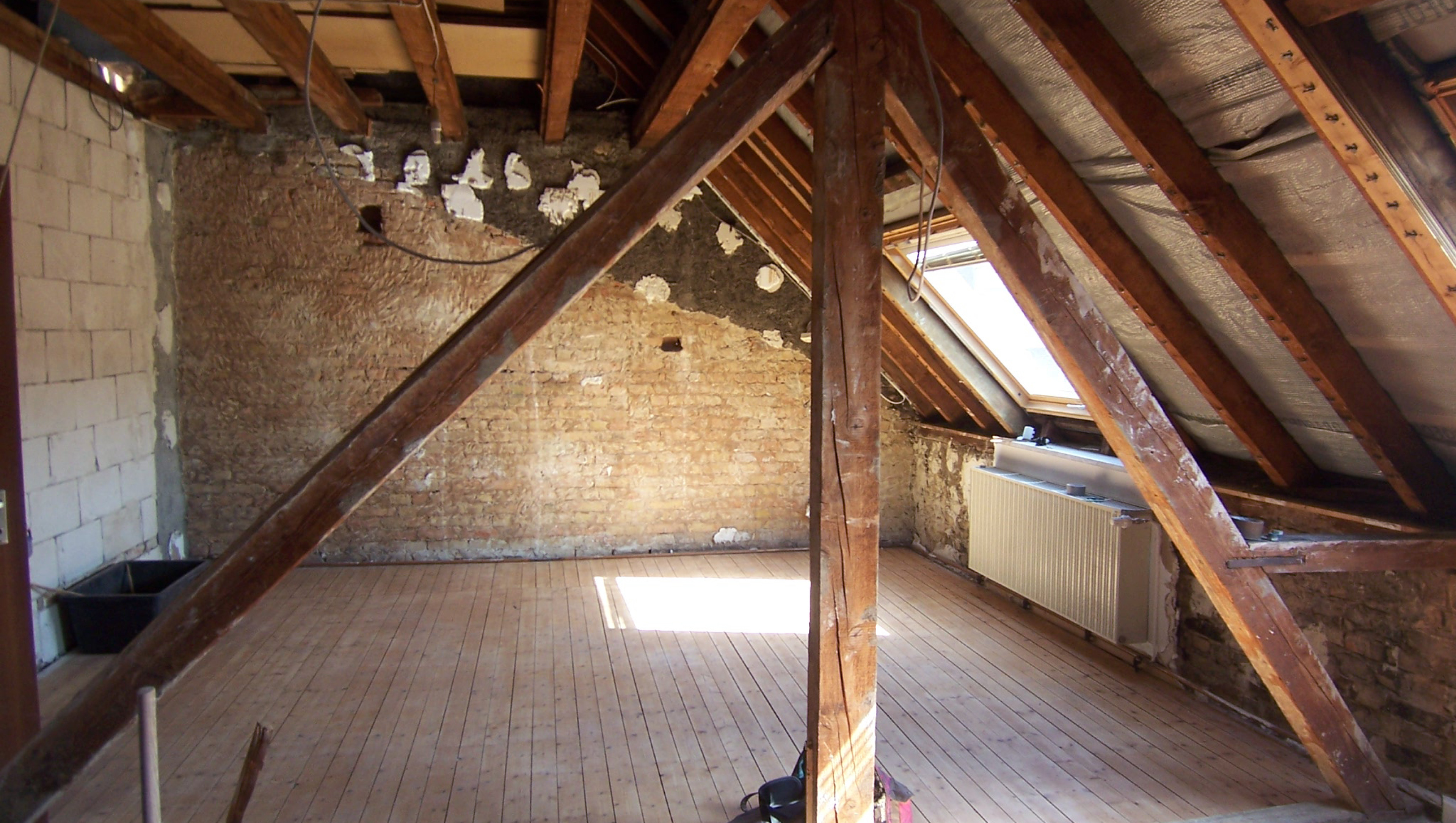 zukünftiger Essbereich mit Küche