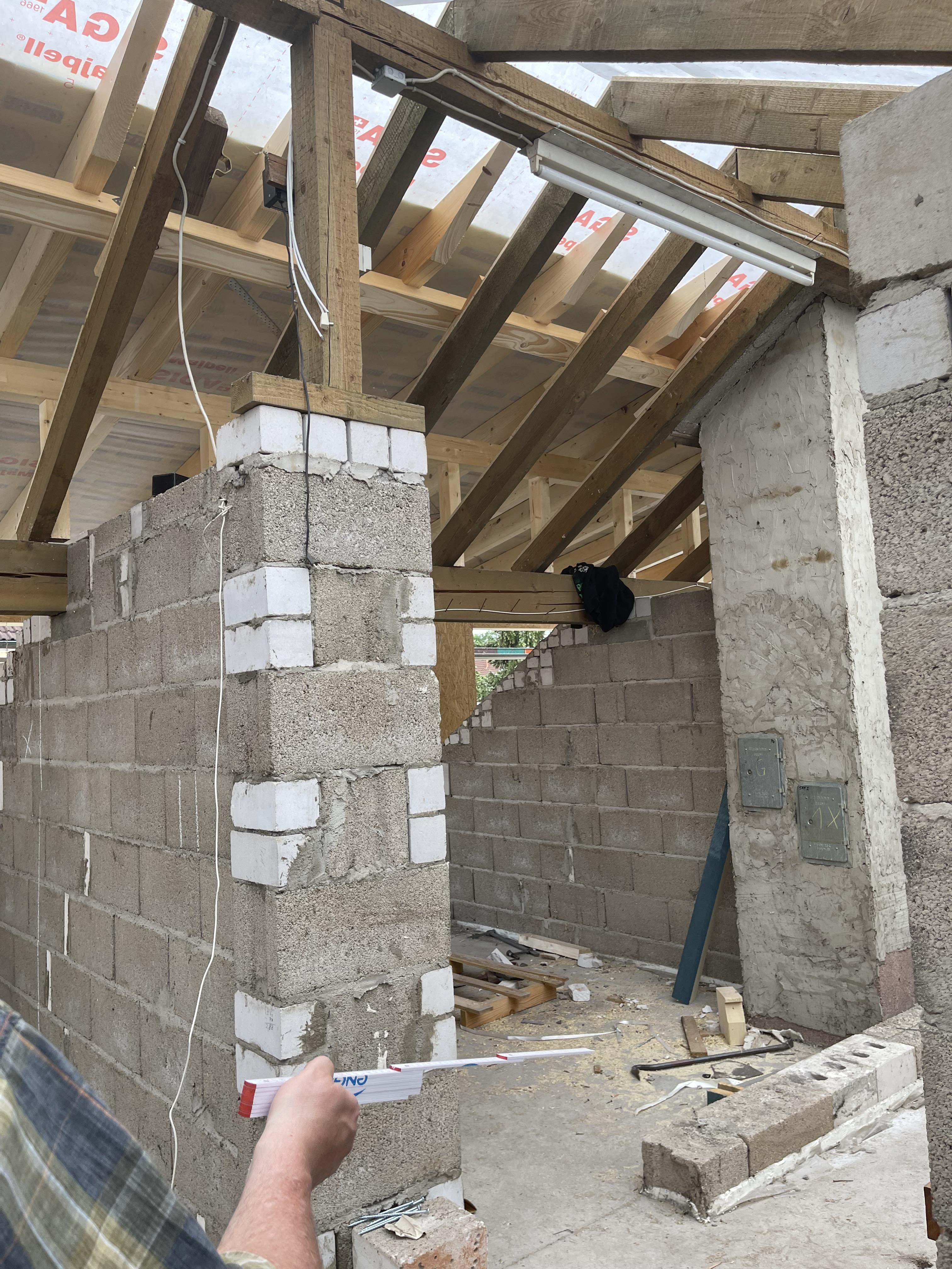 neue Gaube wird aufgesattelt