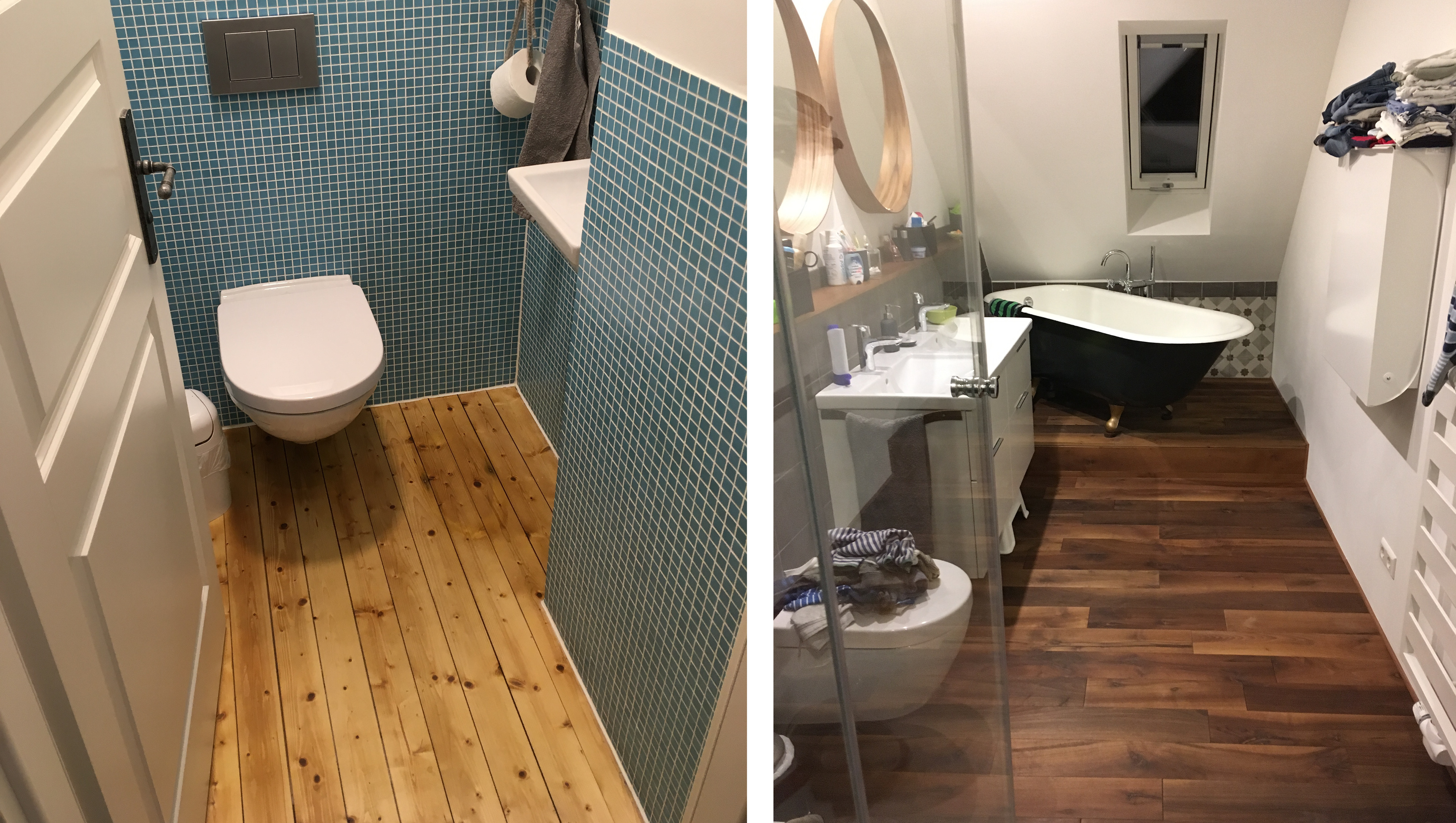 Gästebad und Badezimmer