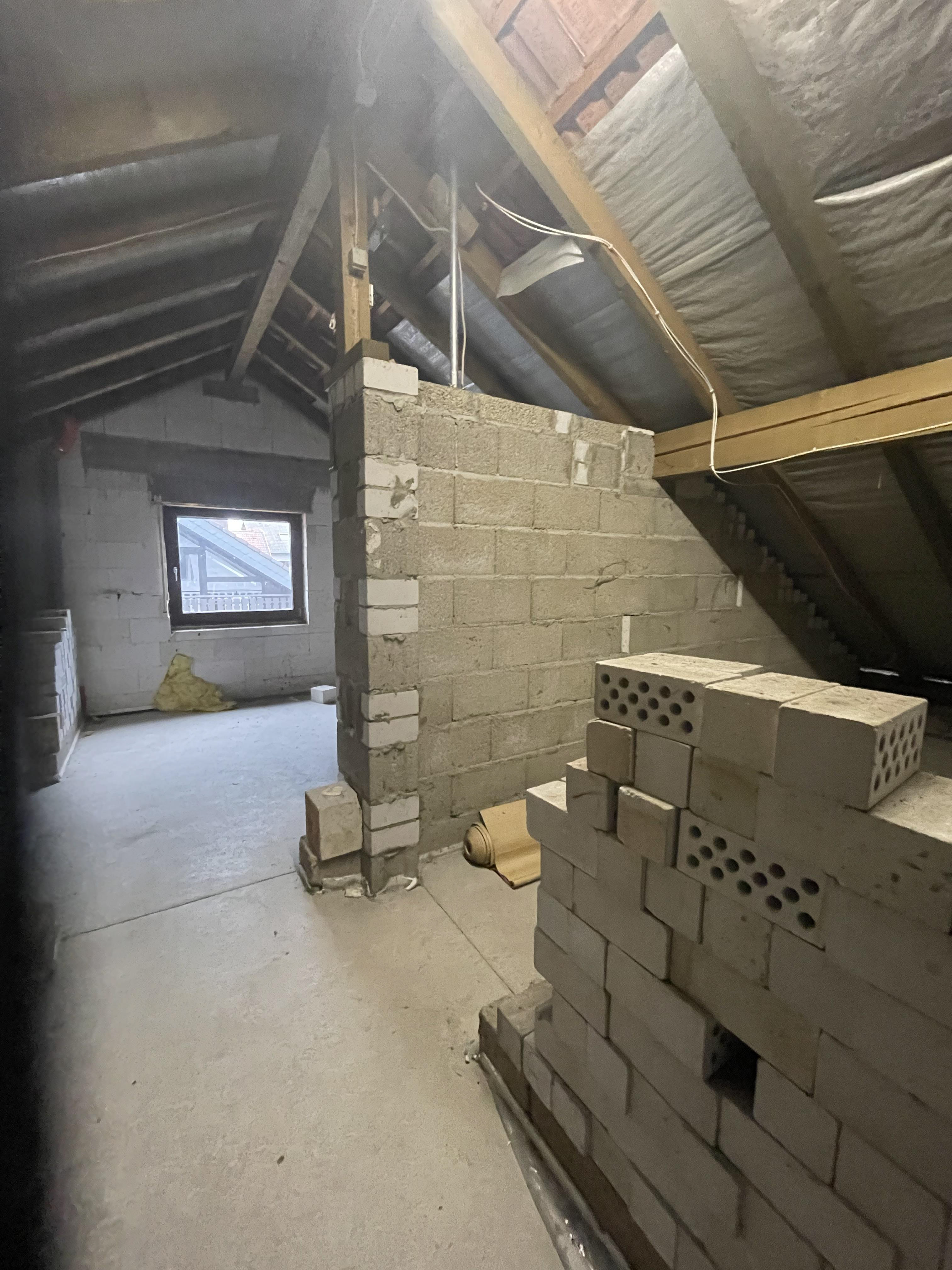 Blick zum künftigen Bad