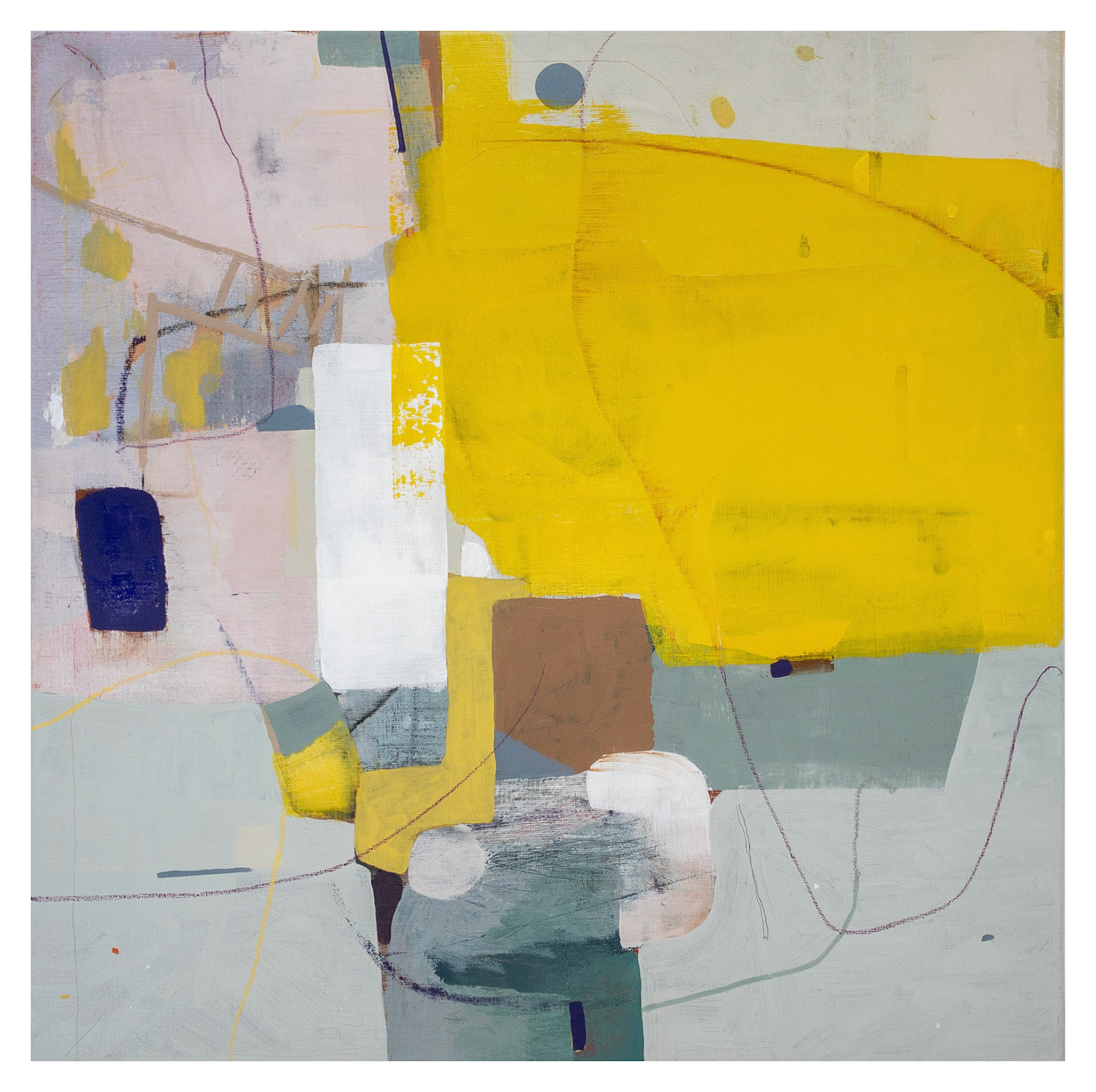 Mixed Media On Canvas- 70 X 70 cm_0041