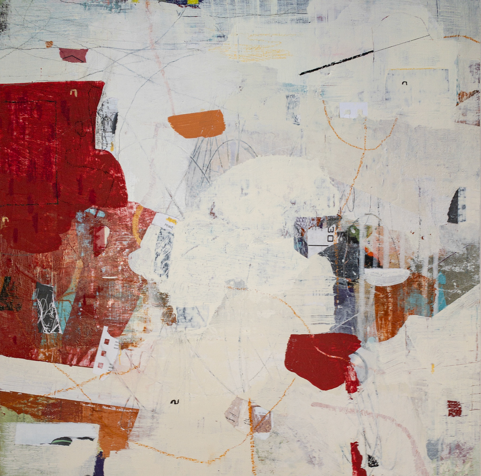 mixed media on panel _50x50 cm