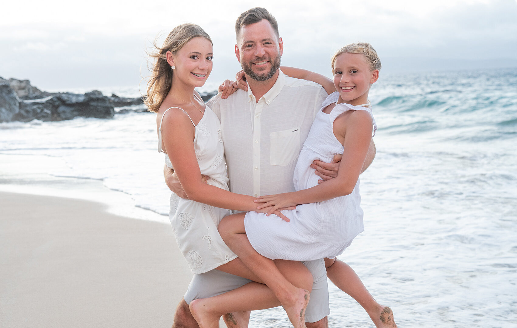 Honolulu Family Session at Oahu Sunset