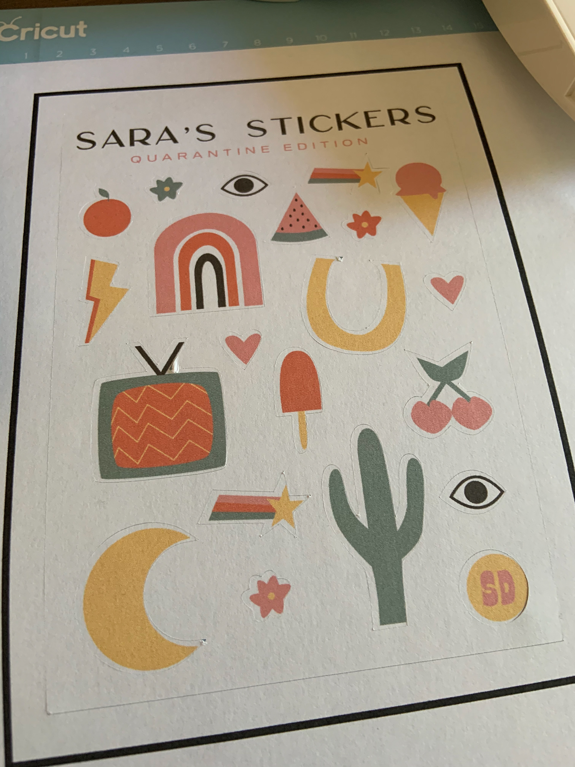 Cricut Sticker Sheet Test Batch