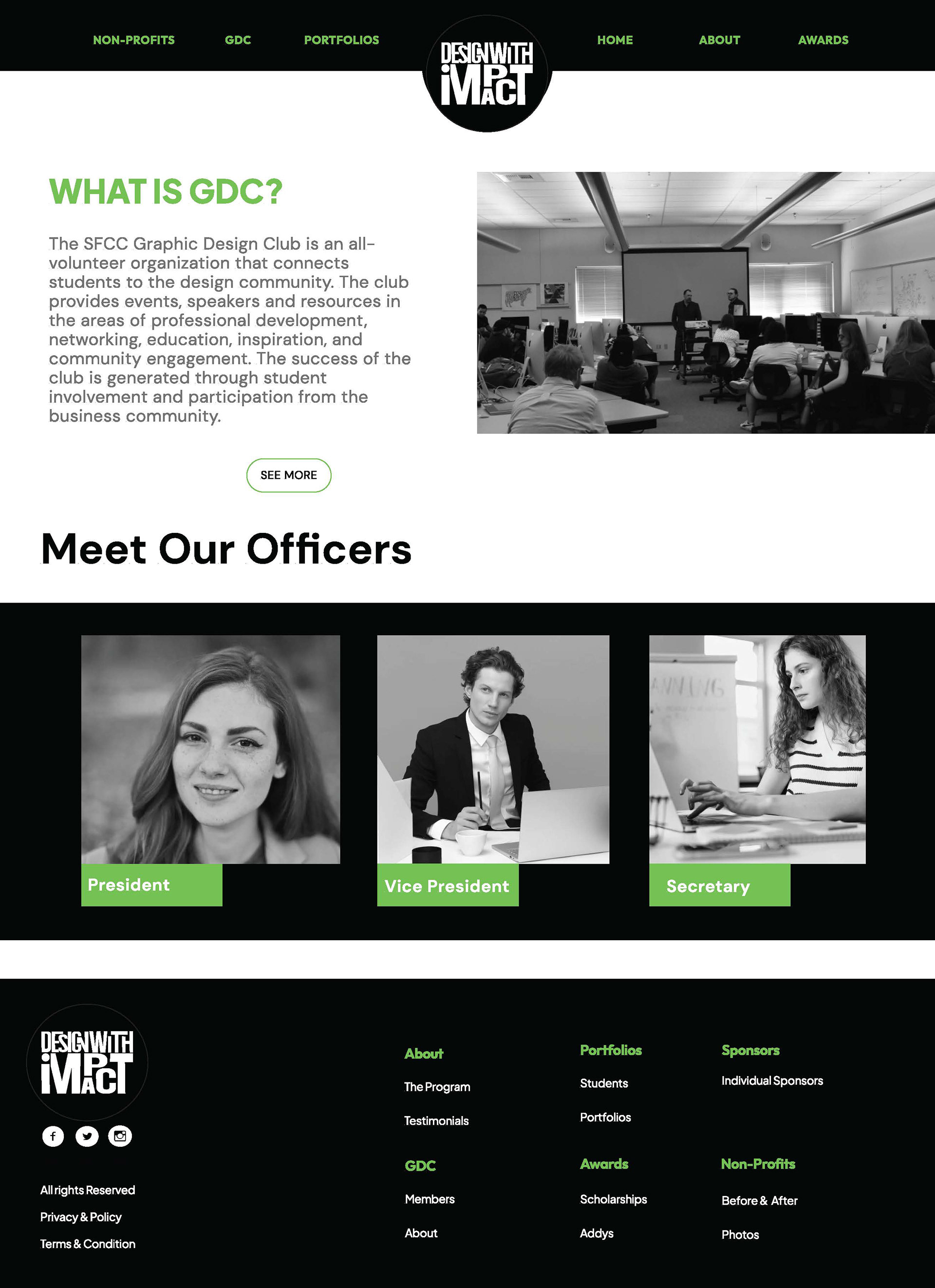 Graphic Design Club Page