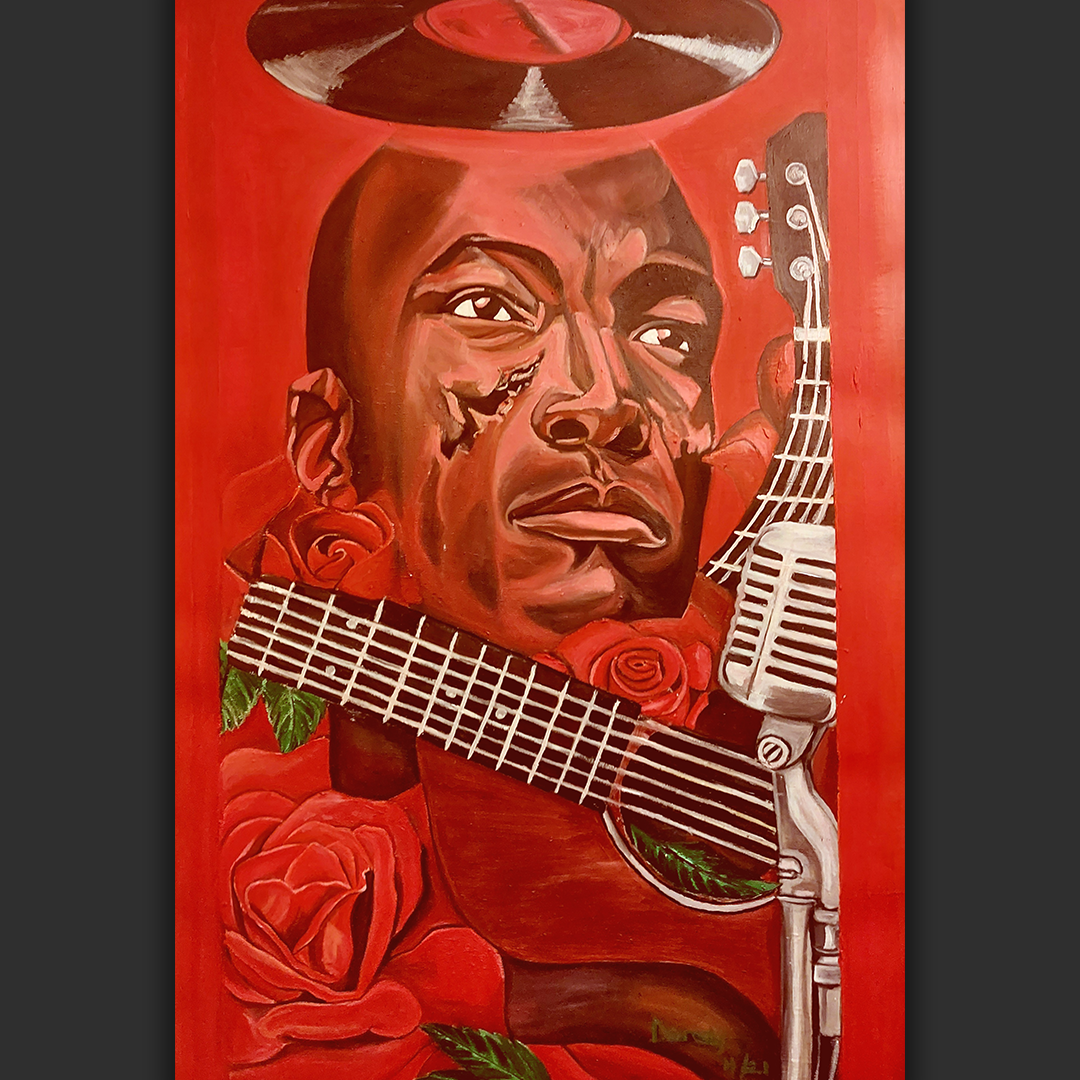  Oil and Acrylic on glossy paper (WxH) (24" x 36") 