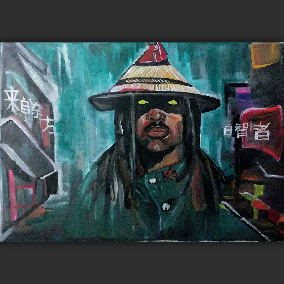 Art of Creation, Oil and Acrylic on glossy paper (WxH) (24" x 34") 