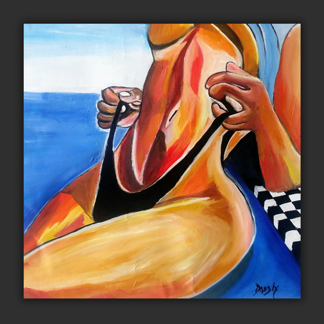 Oil and Acrylic on glossy paper  